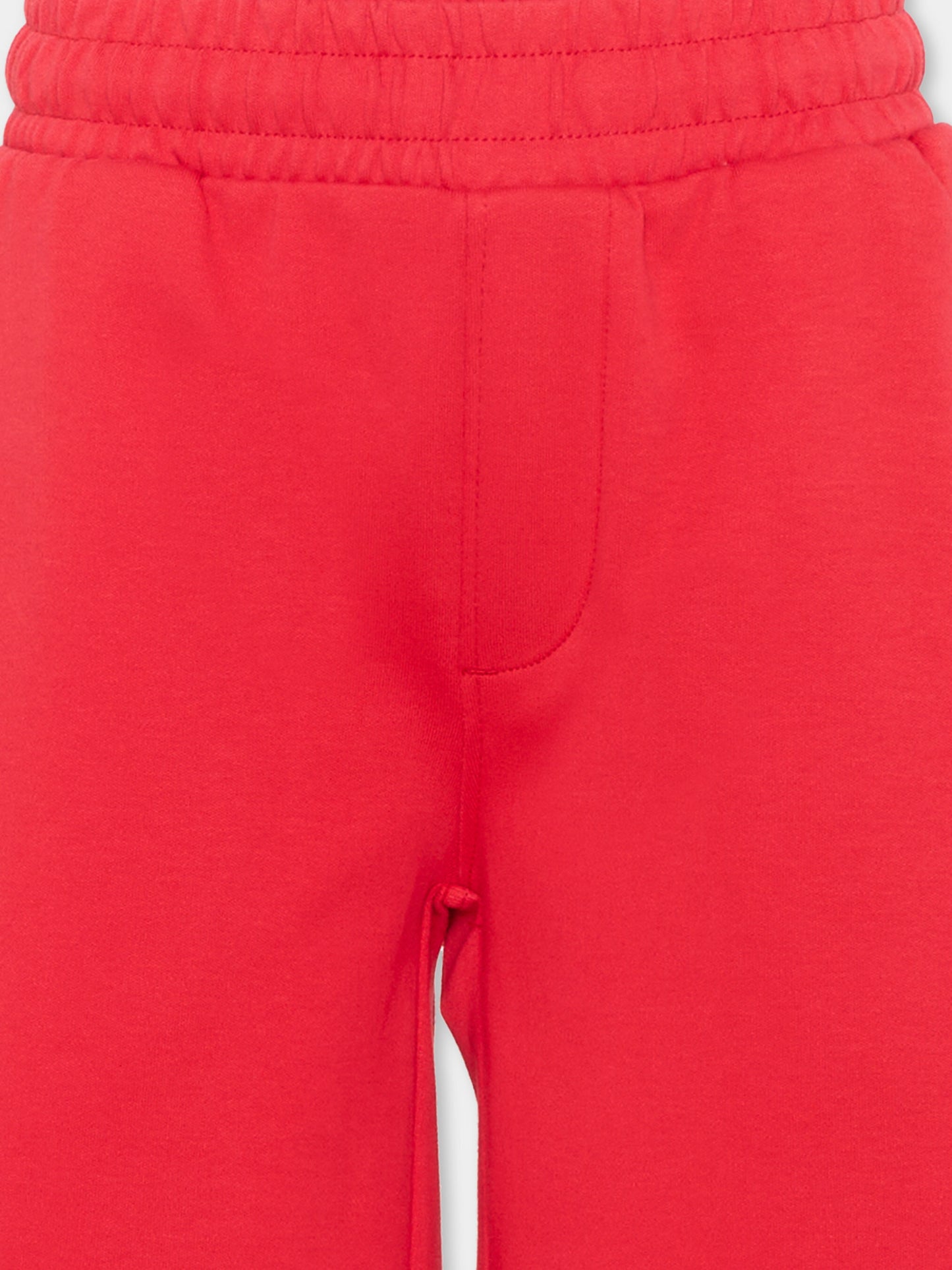 Shorts sportivi rossi per bambino con logo,Trussardi Junior,TBP26008BE RED LYCHEE