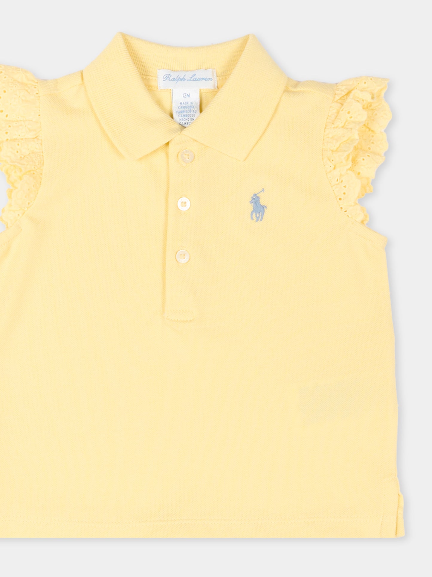 Completo sportivo giallo per neonata,Ralph Lauren Kids,A12829001