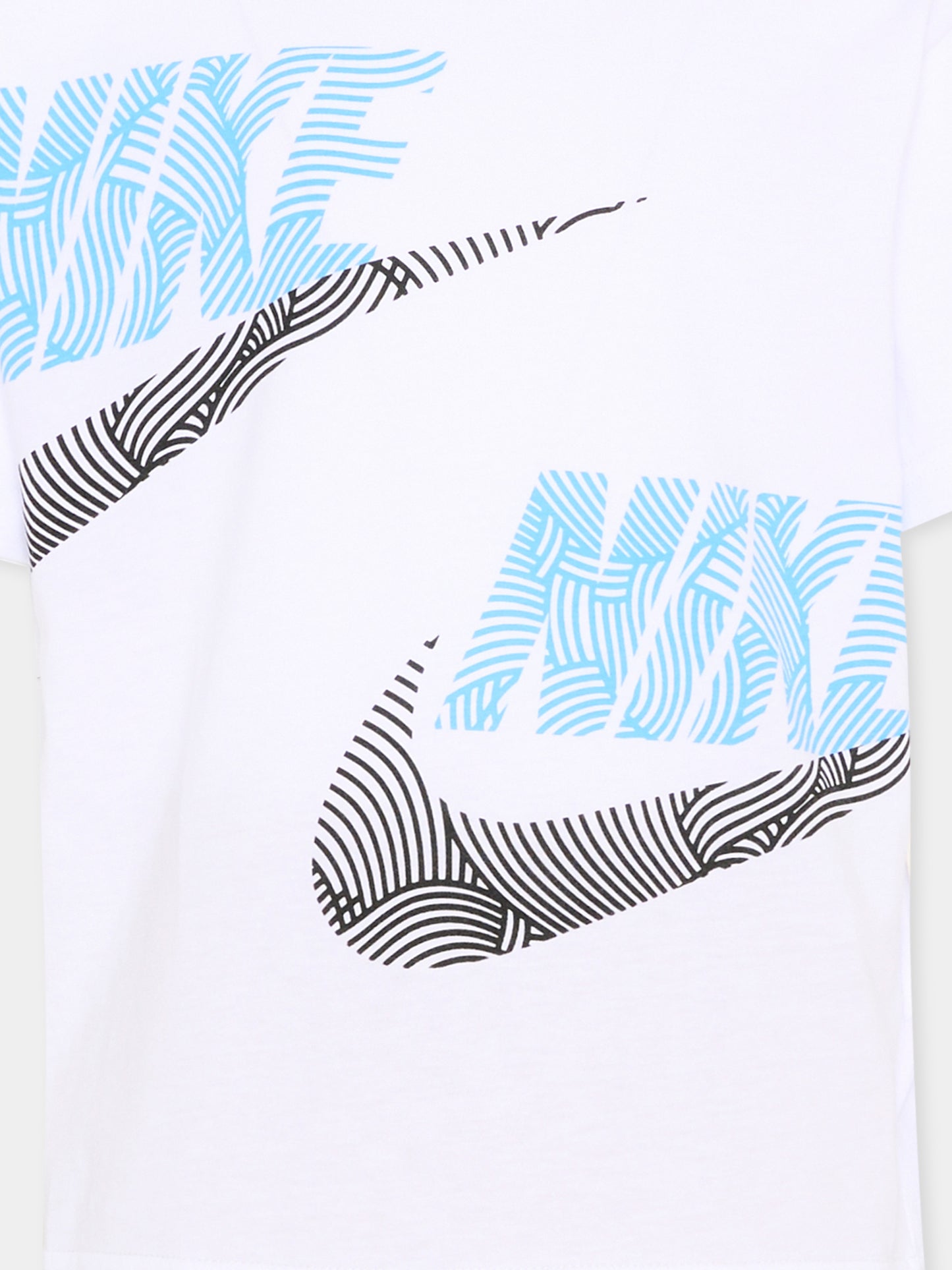 Completo sportivo bianco per bambini con logo,Nike,86N737 X0L