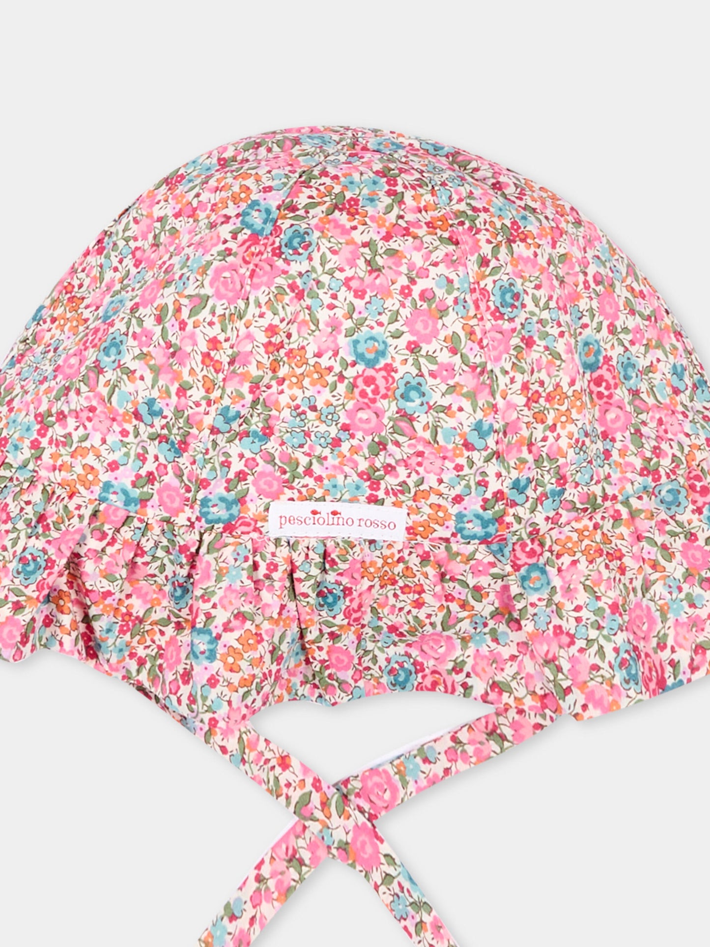 Cloche fucsia per neonata floreale,Pesciolino Rosso,CP S 185