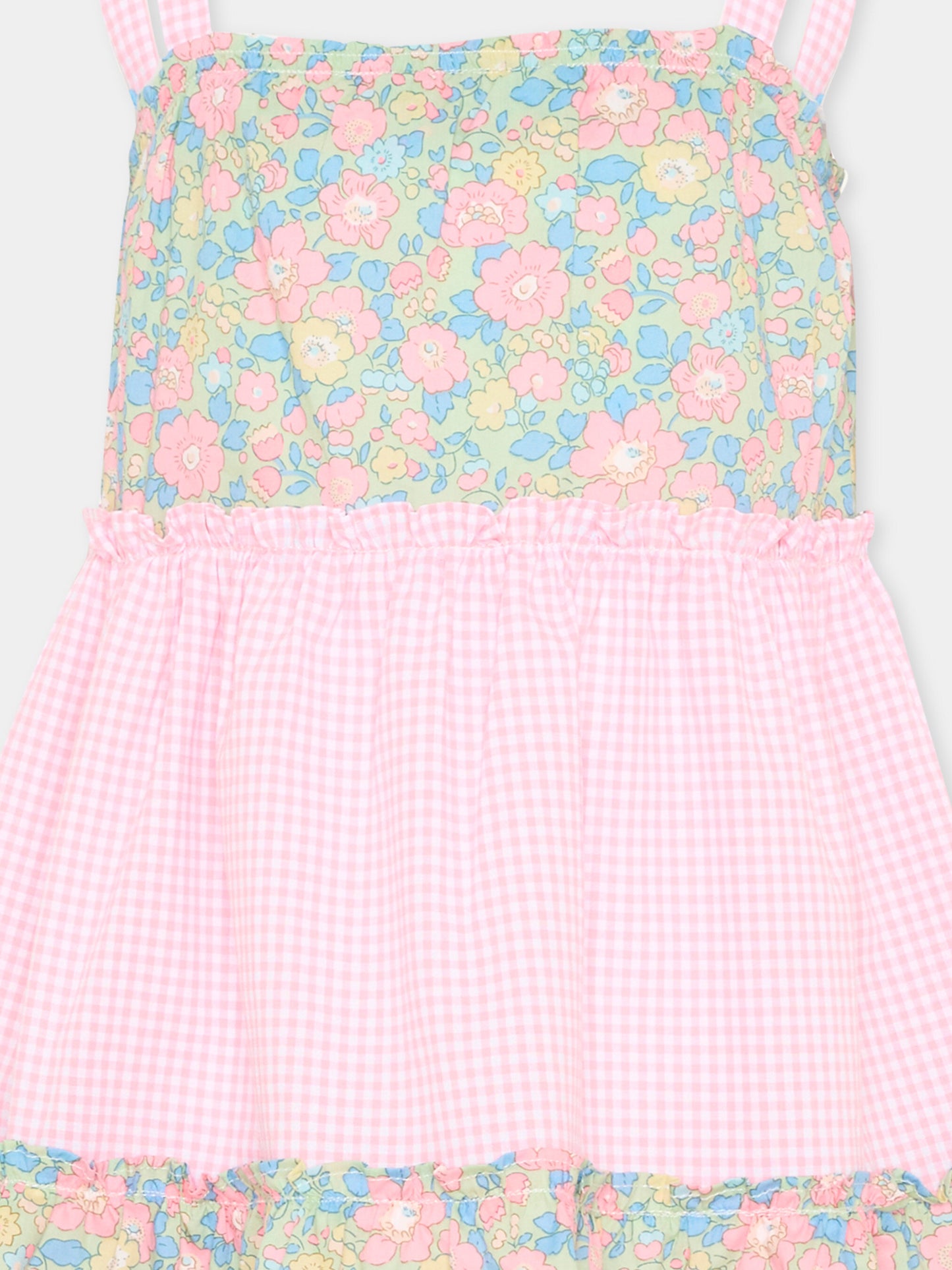 Copricostume rosa per bambina floreale,Pesciolino Rosso,ABI 14 PATCH S 184