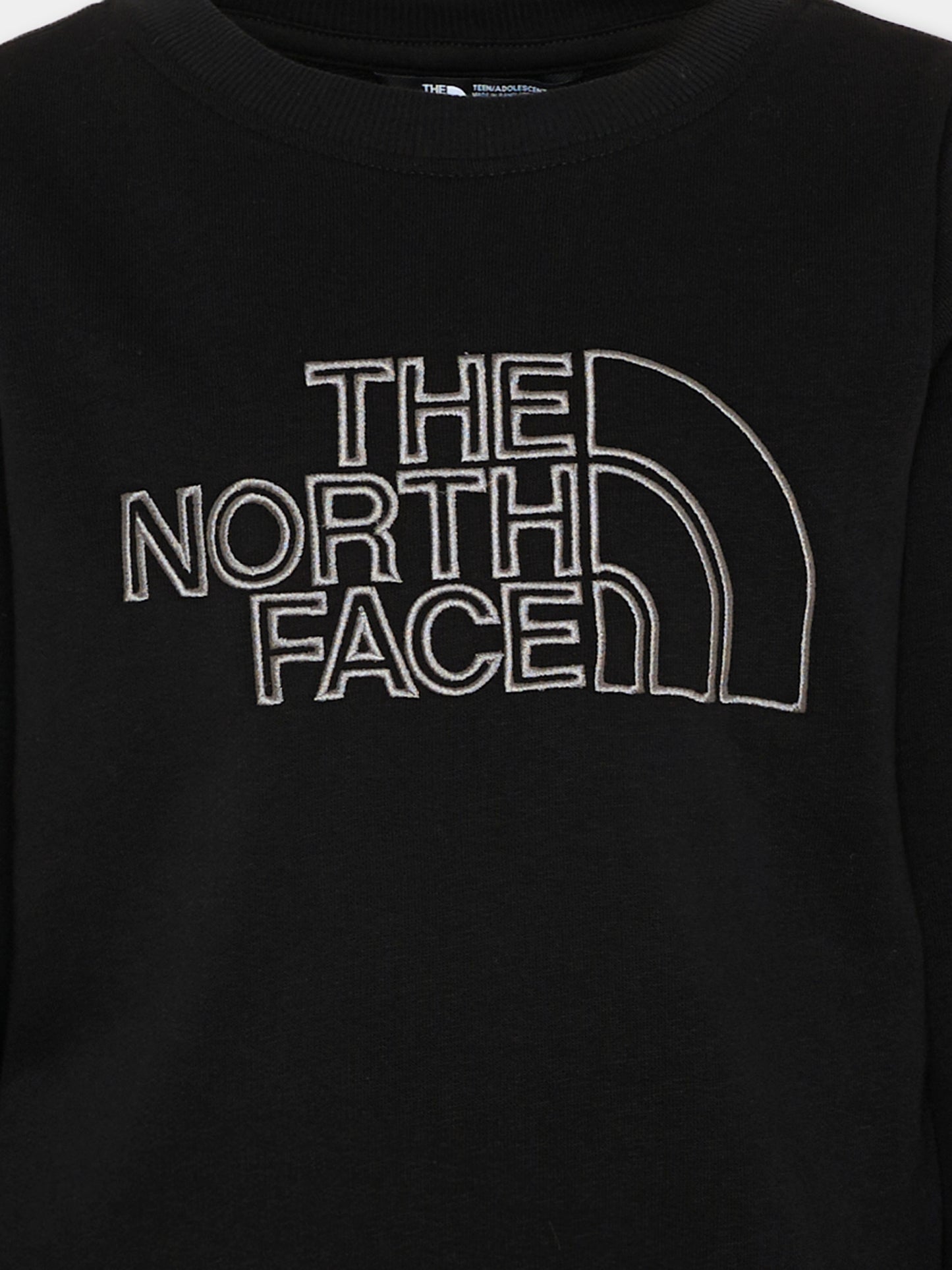 Felpa nera per bambino con logo,The North Face Kids,NF0A8AXXJK31