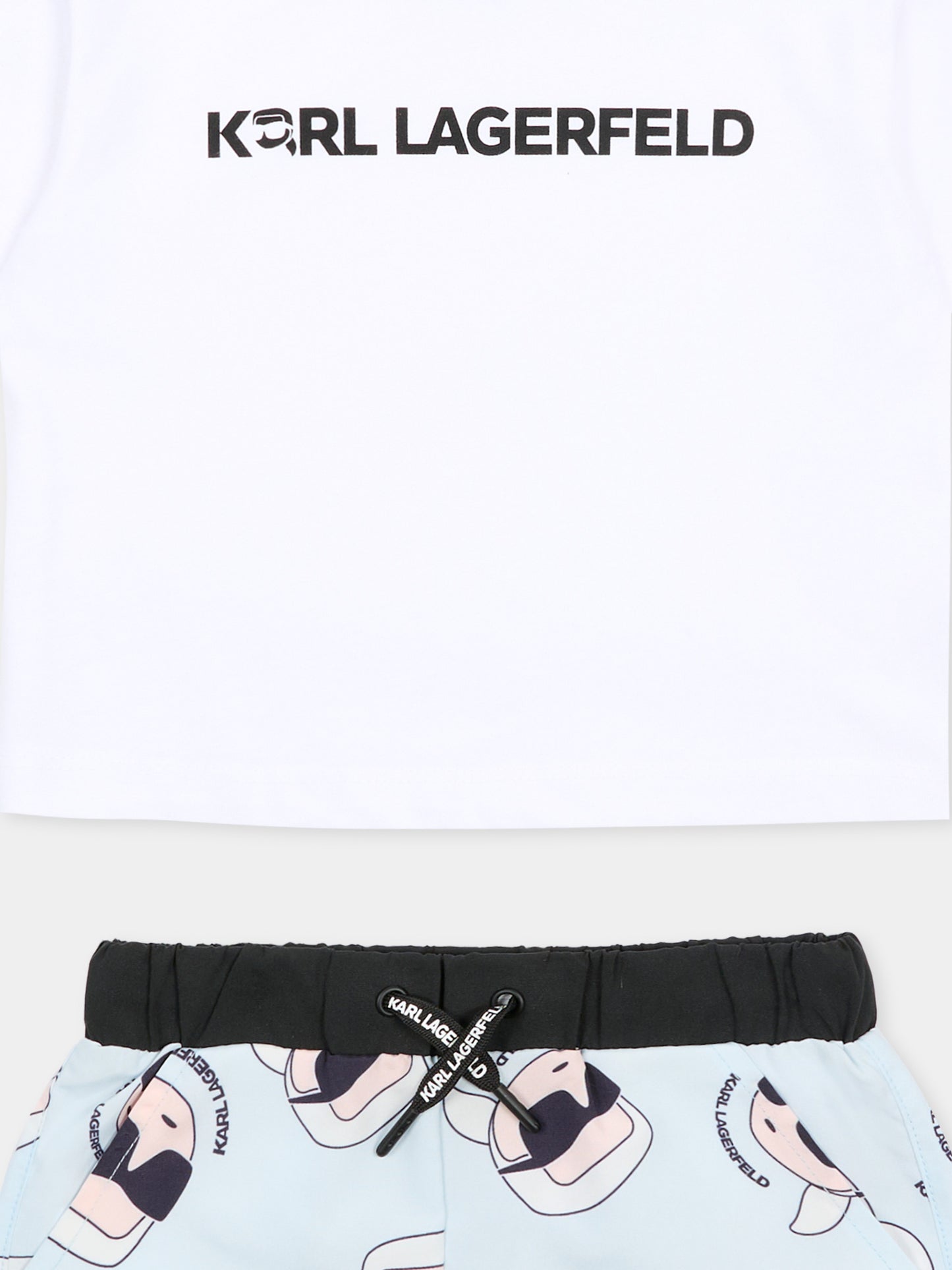 Completo bianco per neonato con Karl Lagerfeld,Karl Lagerfeld Kids,Z31067 10P