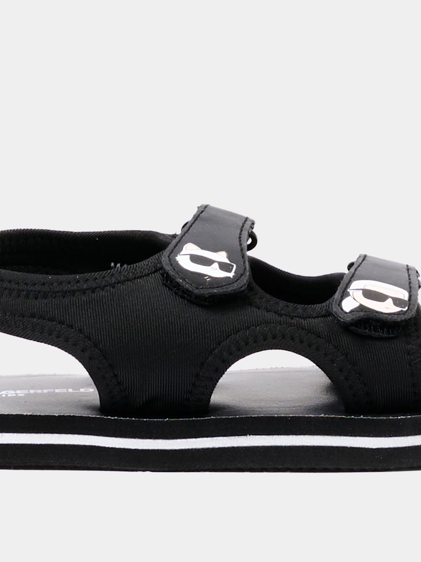 Sandali nero per bambini con Ikonik Karl,Karl Lagerfeld Kids,Z31183 09B