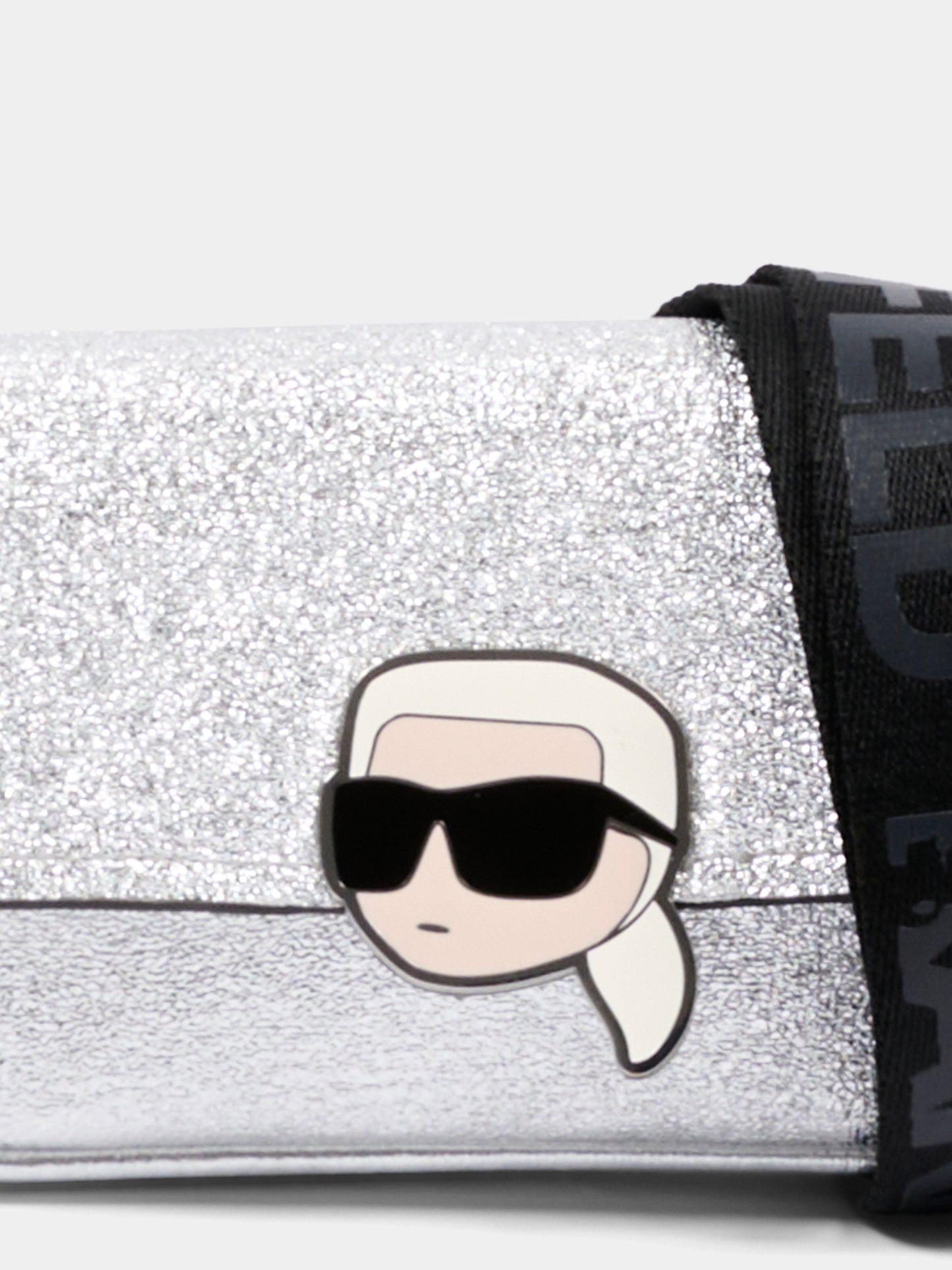 Borsa argento per bambina con Ikonik Karl,Karl Lagerfeld Kids,Z31218 016