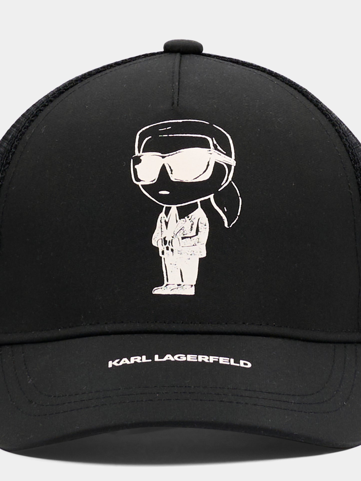 Cappello nero per bambino con stampa Ikonik Karl,Karl Lagerfeld Kids,Z31226 09B