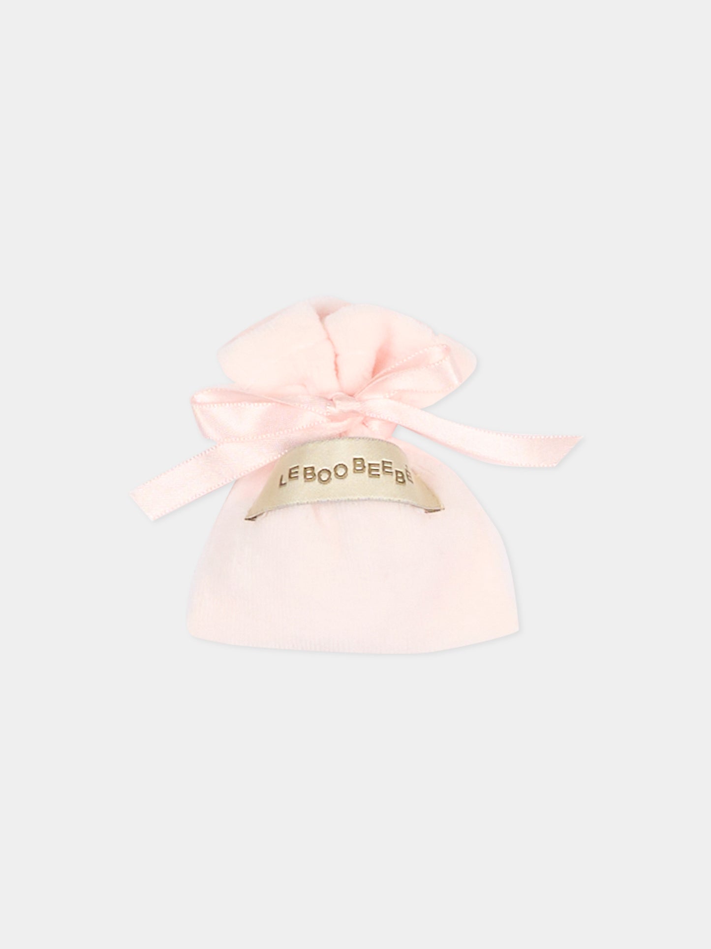 Tutina rosa per neonata con agnellino e collana,Le Boo Beebè,CB011 30