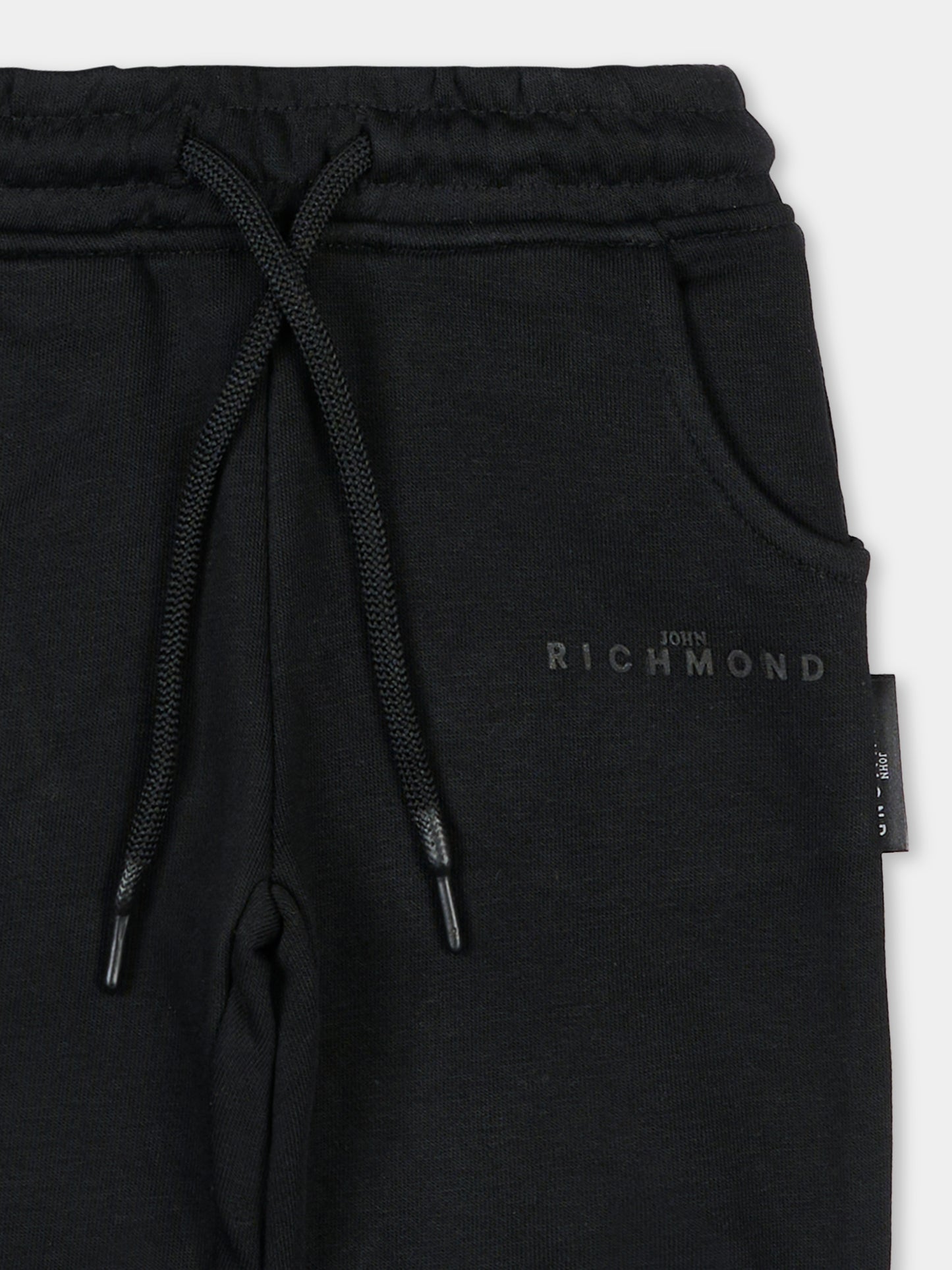 Pantaloni neri per neonata con logo,Richmond,RIA25014PA BLACK