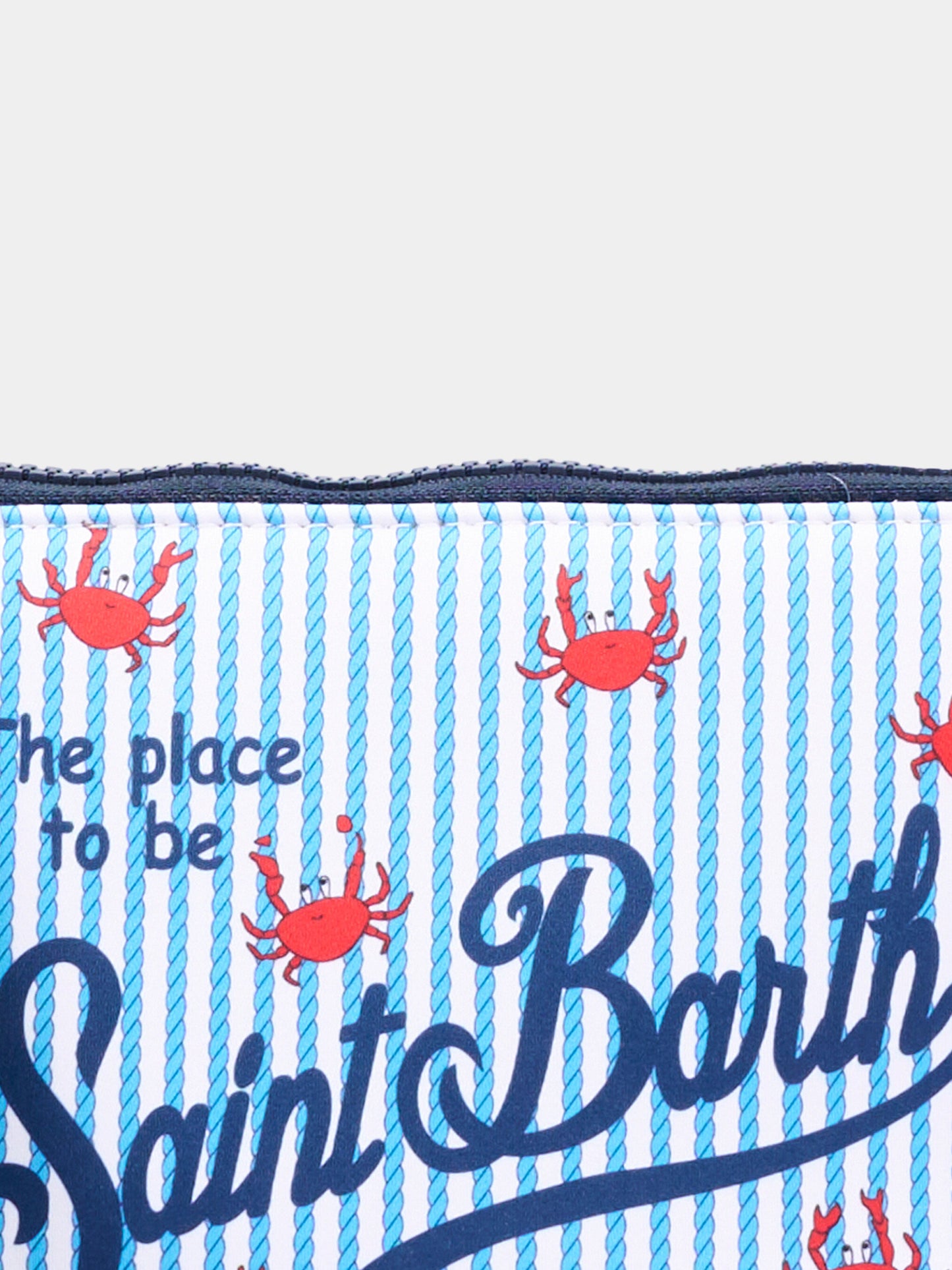 Pochette azzurra Aline per bambini con granchi,Mc2 Saint Barth,ALIN001 00762L