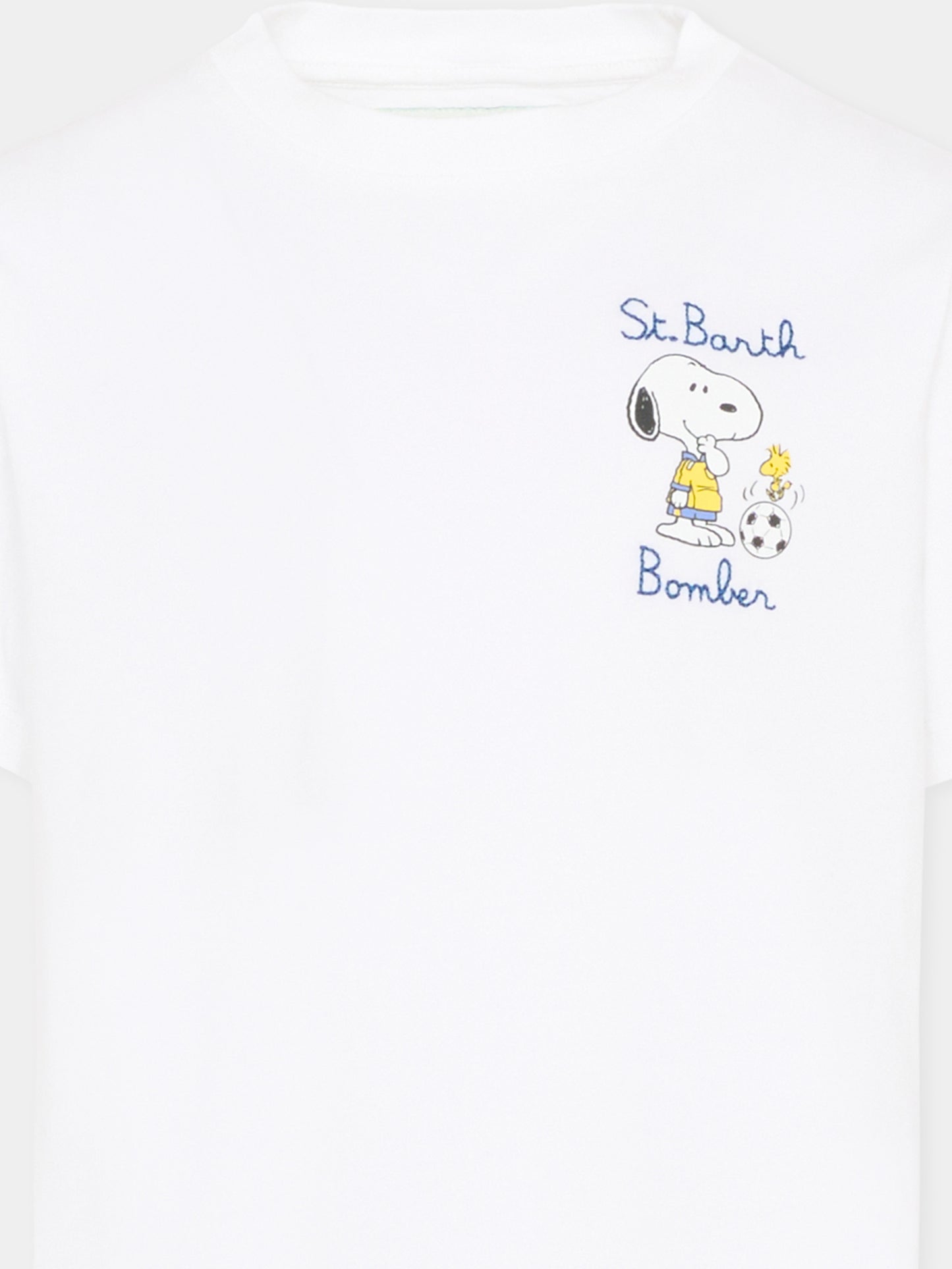T-shirt bianca per bambino con Snoopy,Mc2 Saint Barth,PRL0001 02650L