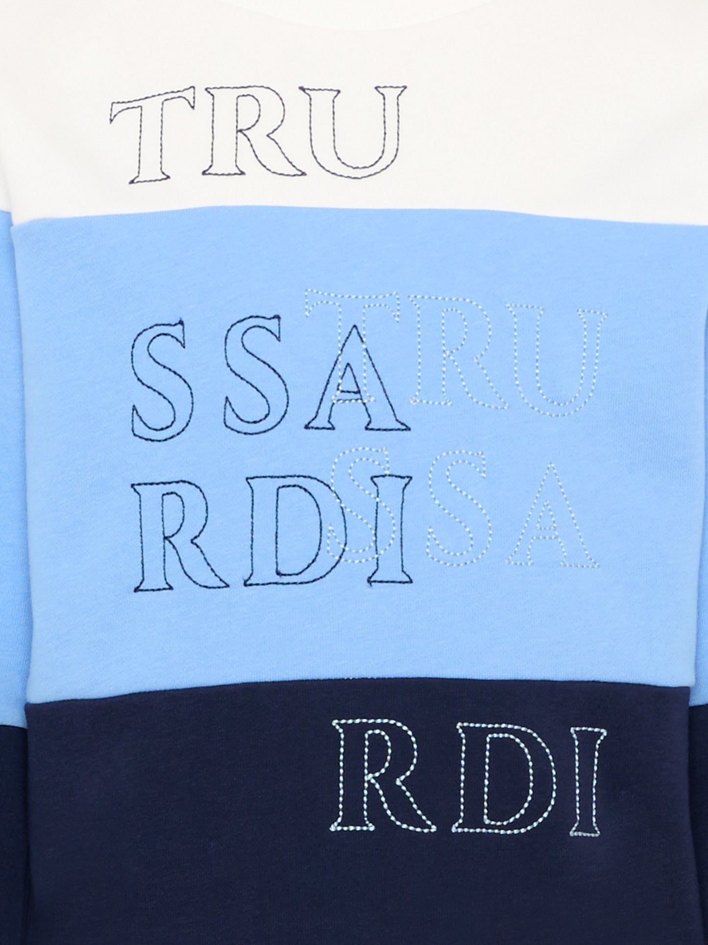 Felpa multicolor per bambino con logo,Trussardi Junior,TIP26033FE OFF-WHITE