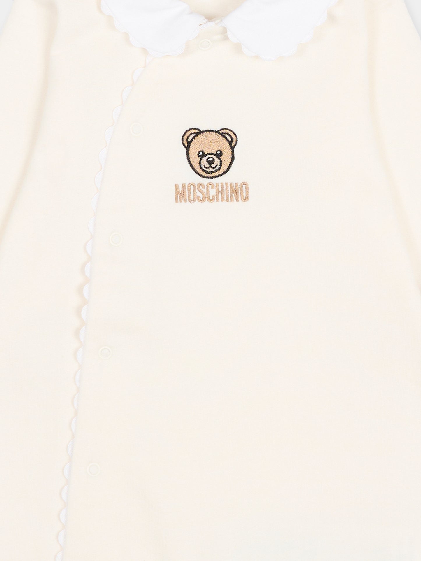 Tutina avorio per neonati con Teddy Bear,Moschino Kids,MUY08N LCA60 10063