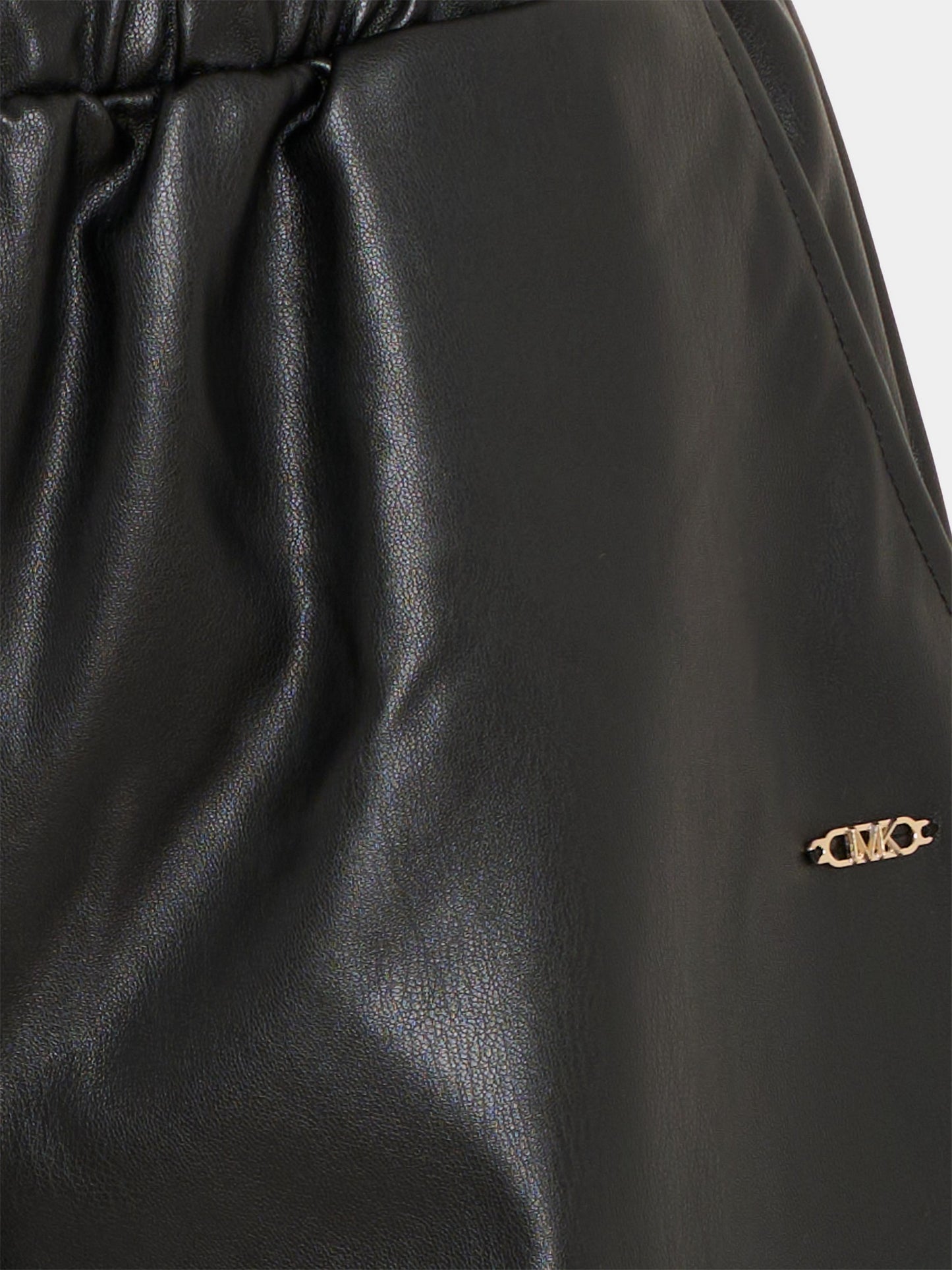 Shorts neri per bambina con logo,Michael Kors,R30441 09B