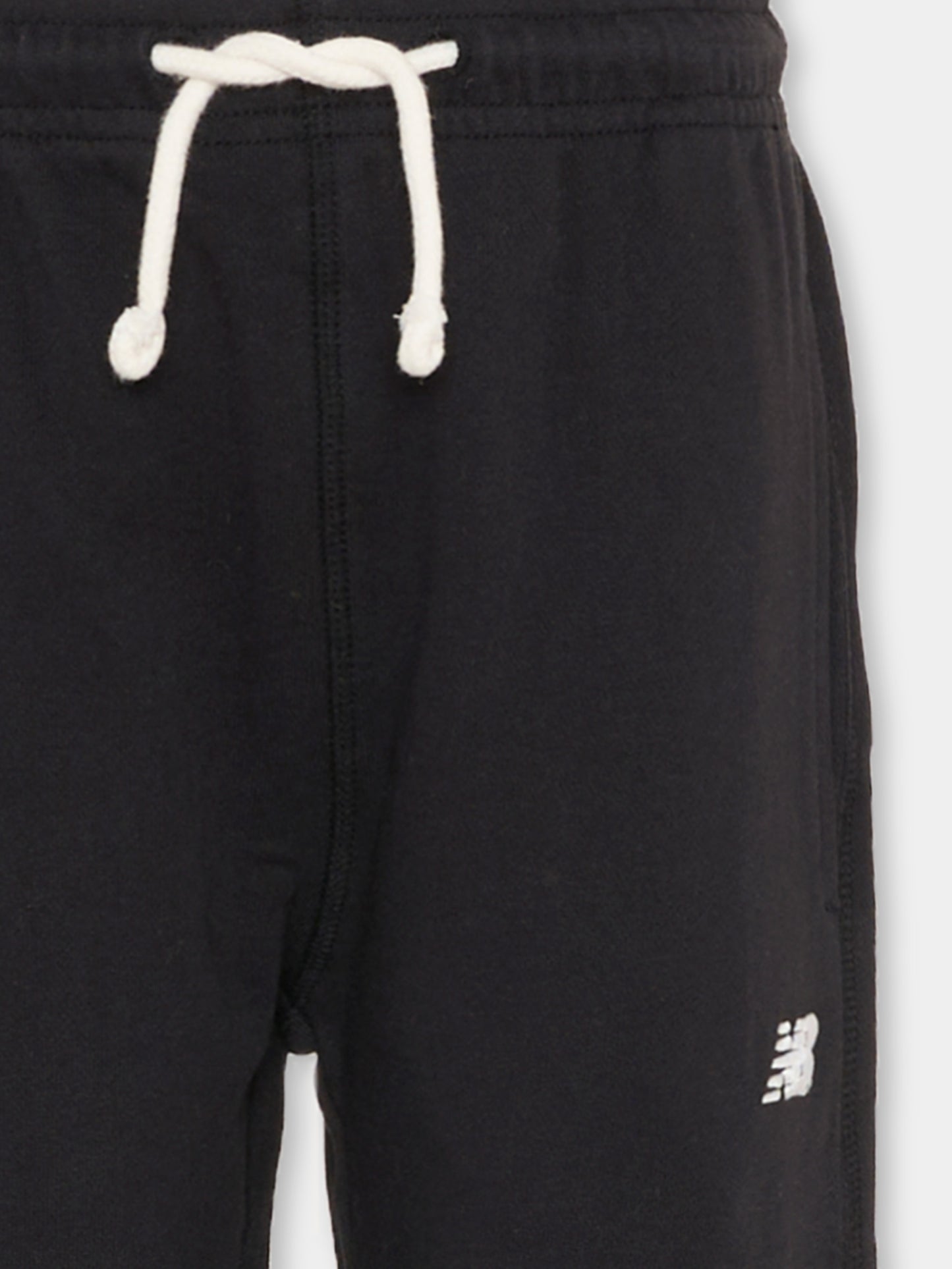 Pantaloni neri per bambini con logo,New Balance,LAKB0278 BK