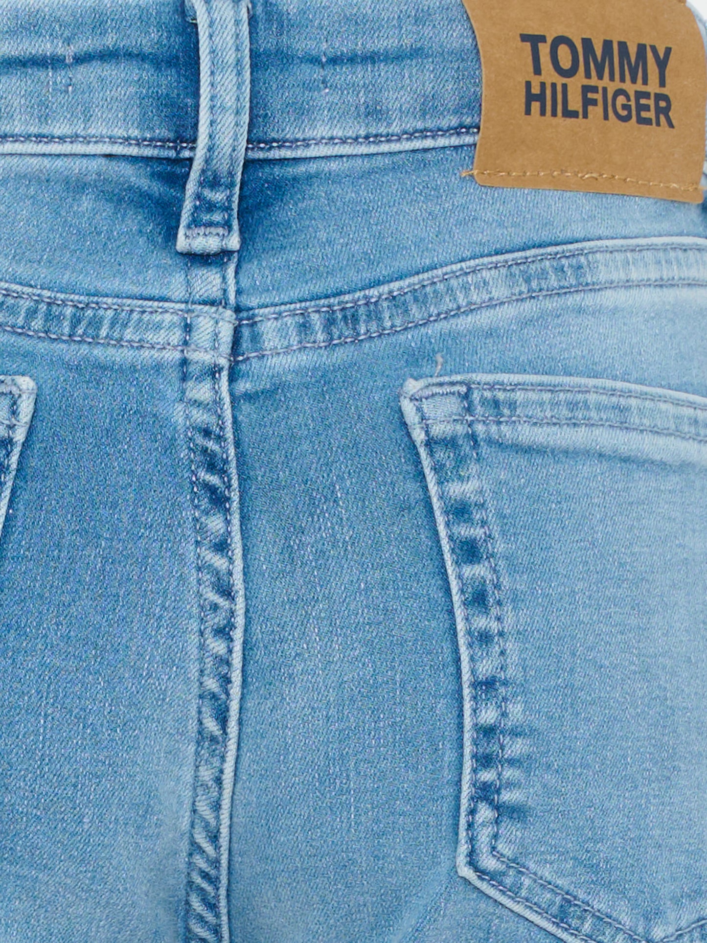 Jeans denim per bambina con bandierina,Tommy Hilfiger Junior,KG0KG08768 1AA