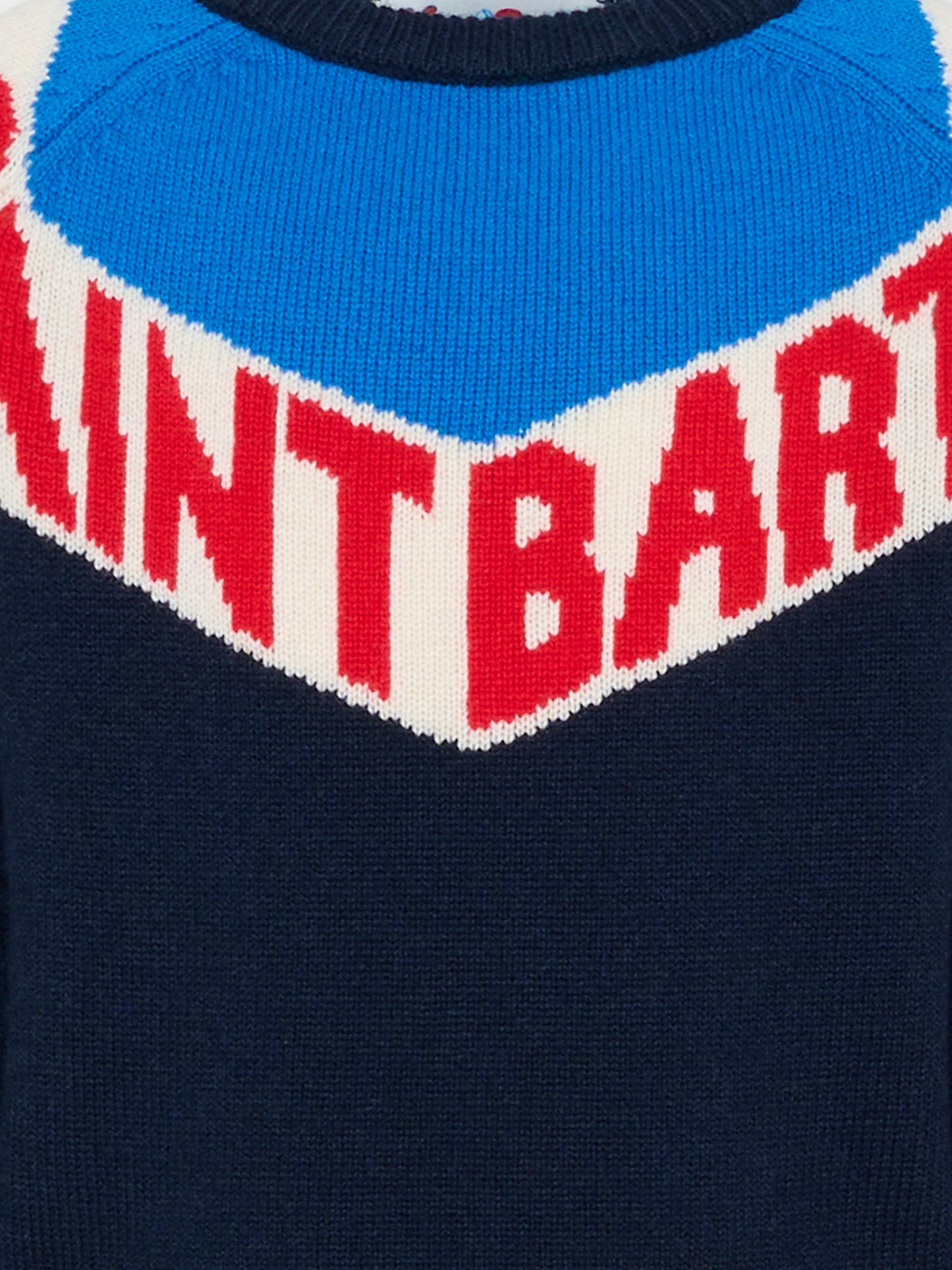 Maglione blu per bambino con logo,Mc2 Saint Barth,DOU0002 10396E