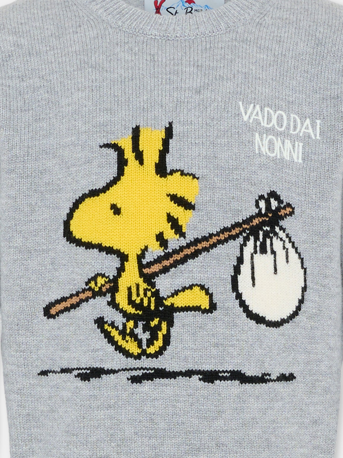 Maglione grigio per bambino con Woodstock,Mc2 Saint Barth,DOU0001 00077I