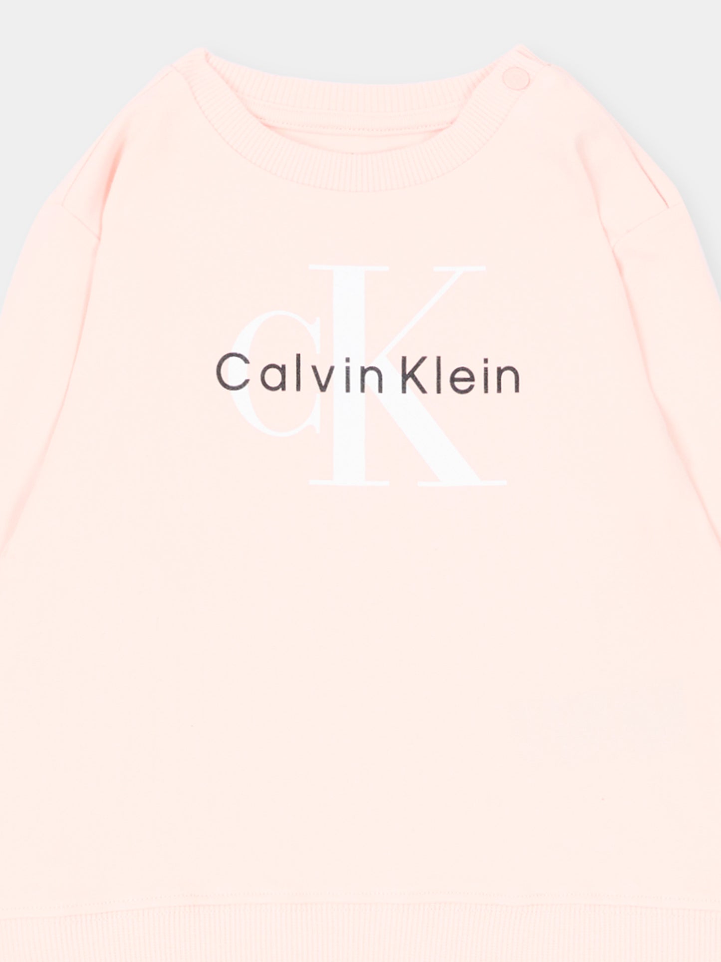 Completo sportivo rosa per neonata con logo,Calvin Klein Kids,LV1CKTJI13 T0R