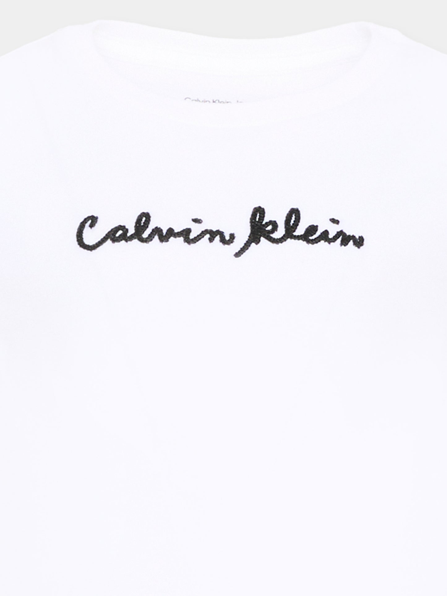 T-shirt a manica corta bianca logo,Calvin Klein Kids,LVCKTJA31G YAF