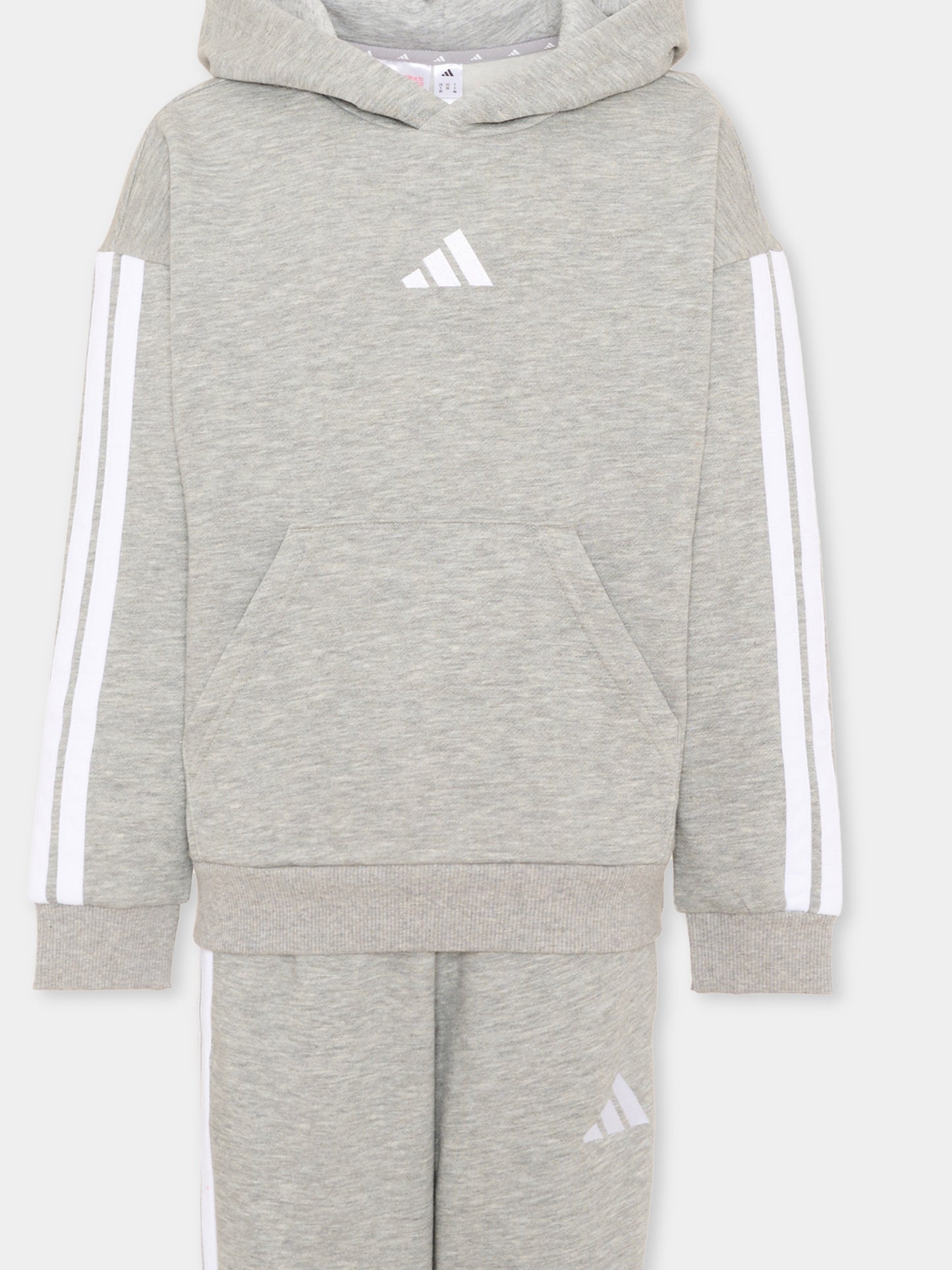 Completo sportivo grigio per bambino con logo,Adidas,KY5497