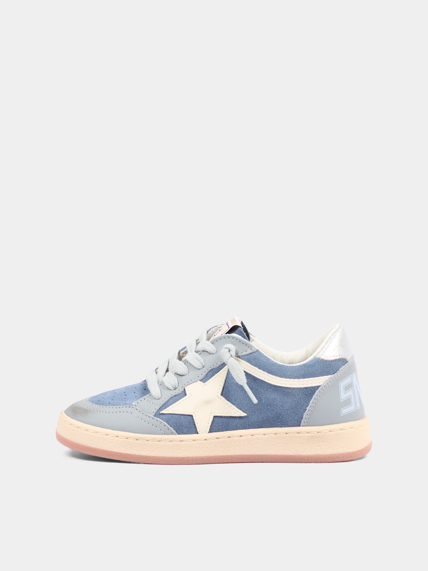 Sneakers denim Ball Star New per bambini,Golden Goose,GJF00439 F008648 80727