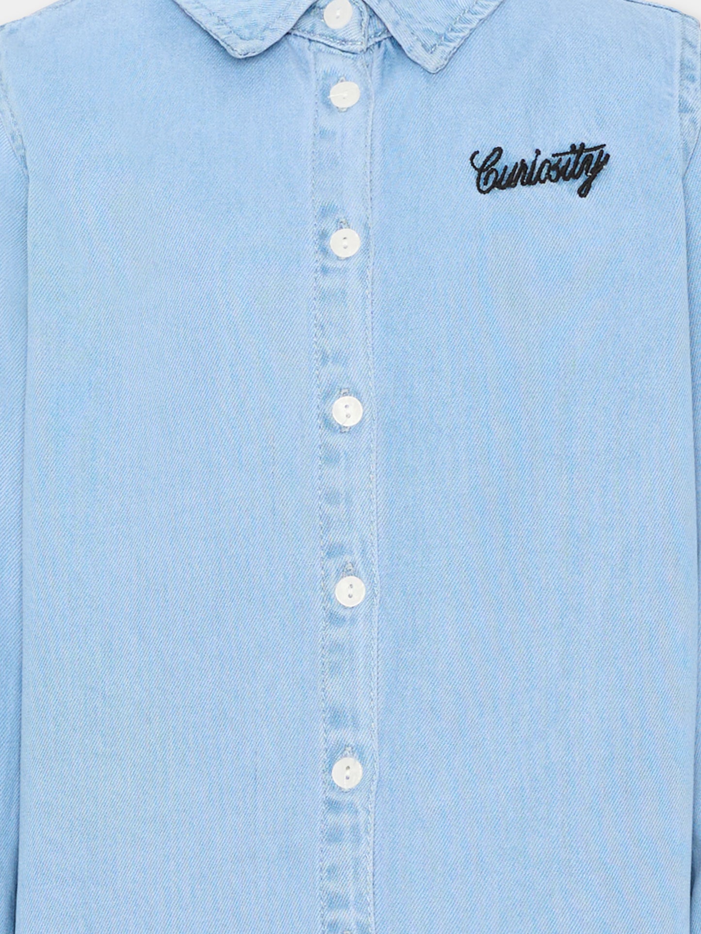 Camicia denim per bambina con ricamo,Molo,2W26C204 5845