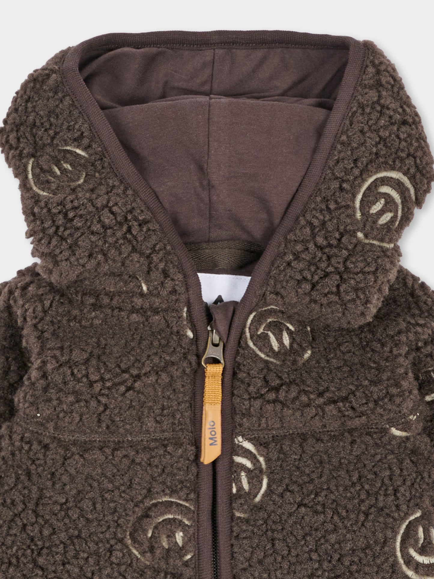 Ecopelliccia marrone Ummi per neonati smiley,Molo,5W26L207 3515
