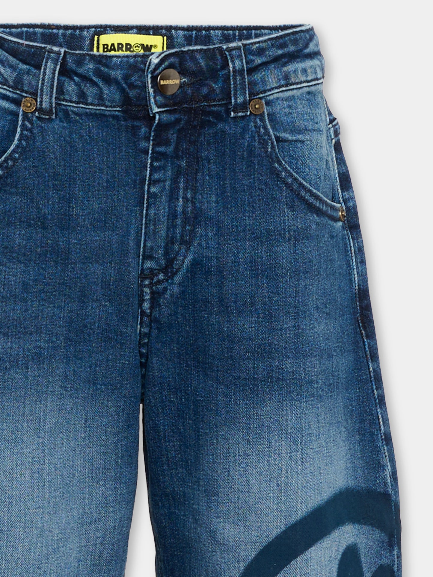 Jeans denim per bambini con smile,Barrow,F6BKJUDP051 415