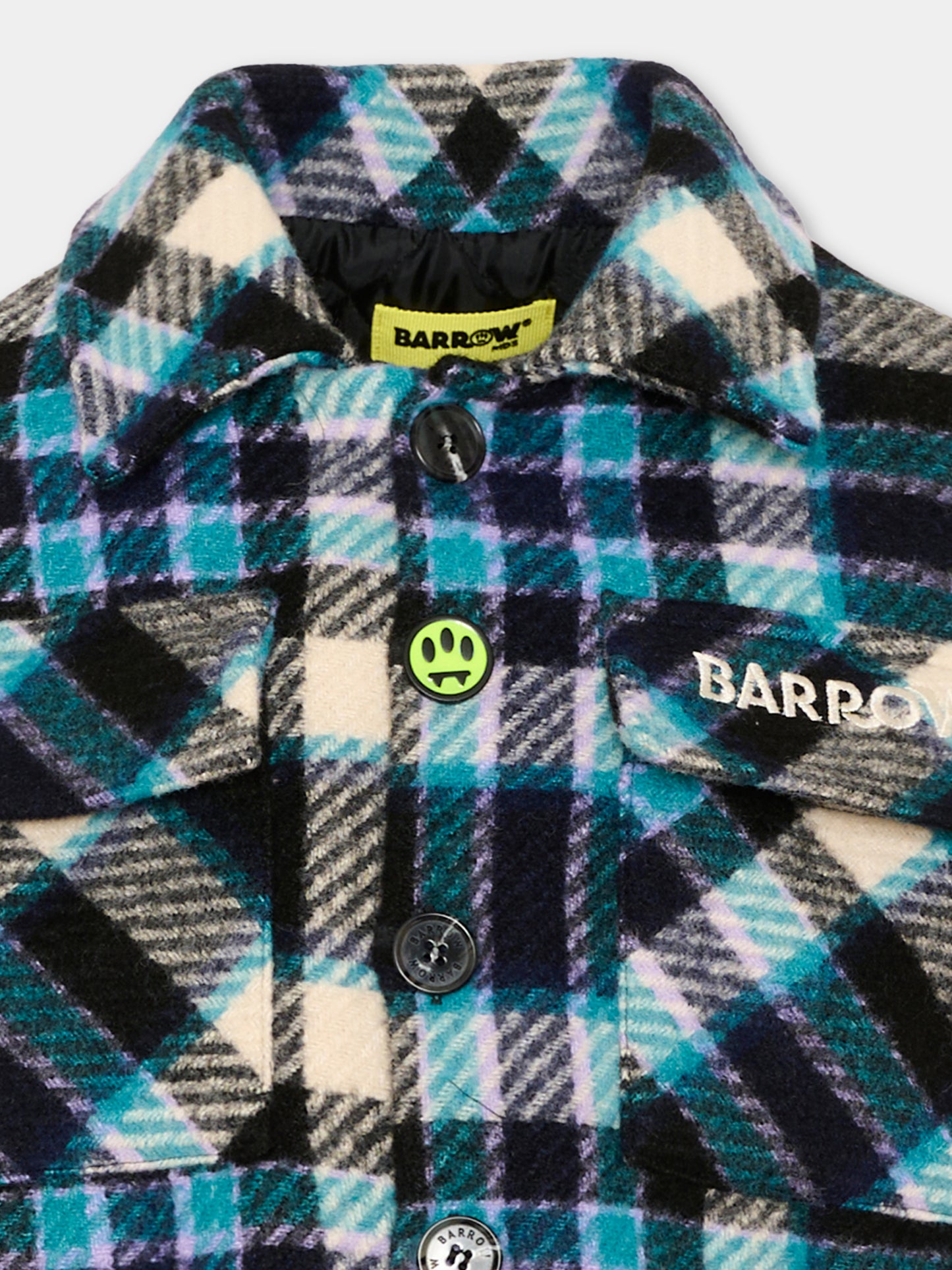 Giubbotto blu per bambino tartan,Barrow,F6BKJBJK064 200