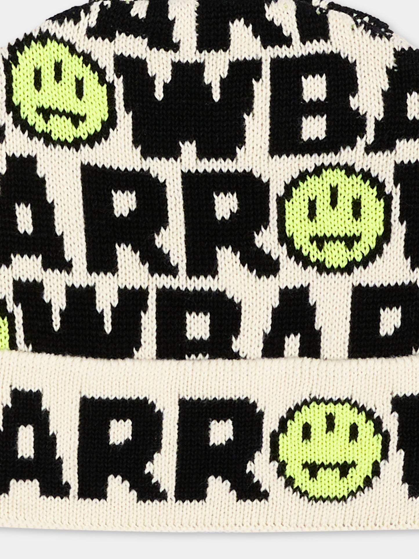 Berretto avorio per bambini con logo,Barrow,F6BKJUHT046 013