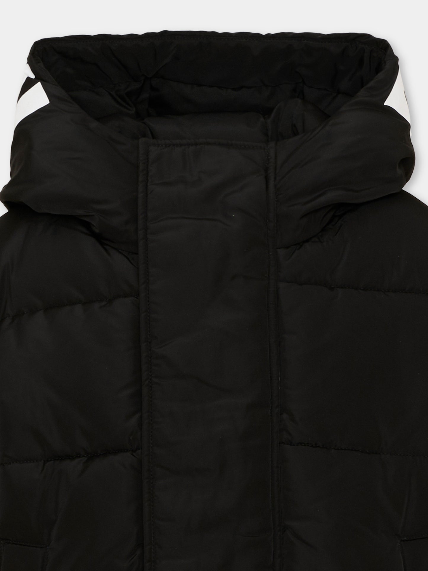 Piumino nero per bambini con peluche,Barrow,F6BKJUPF001 110