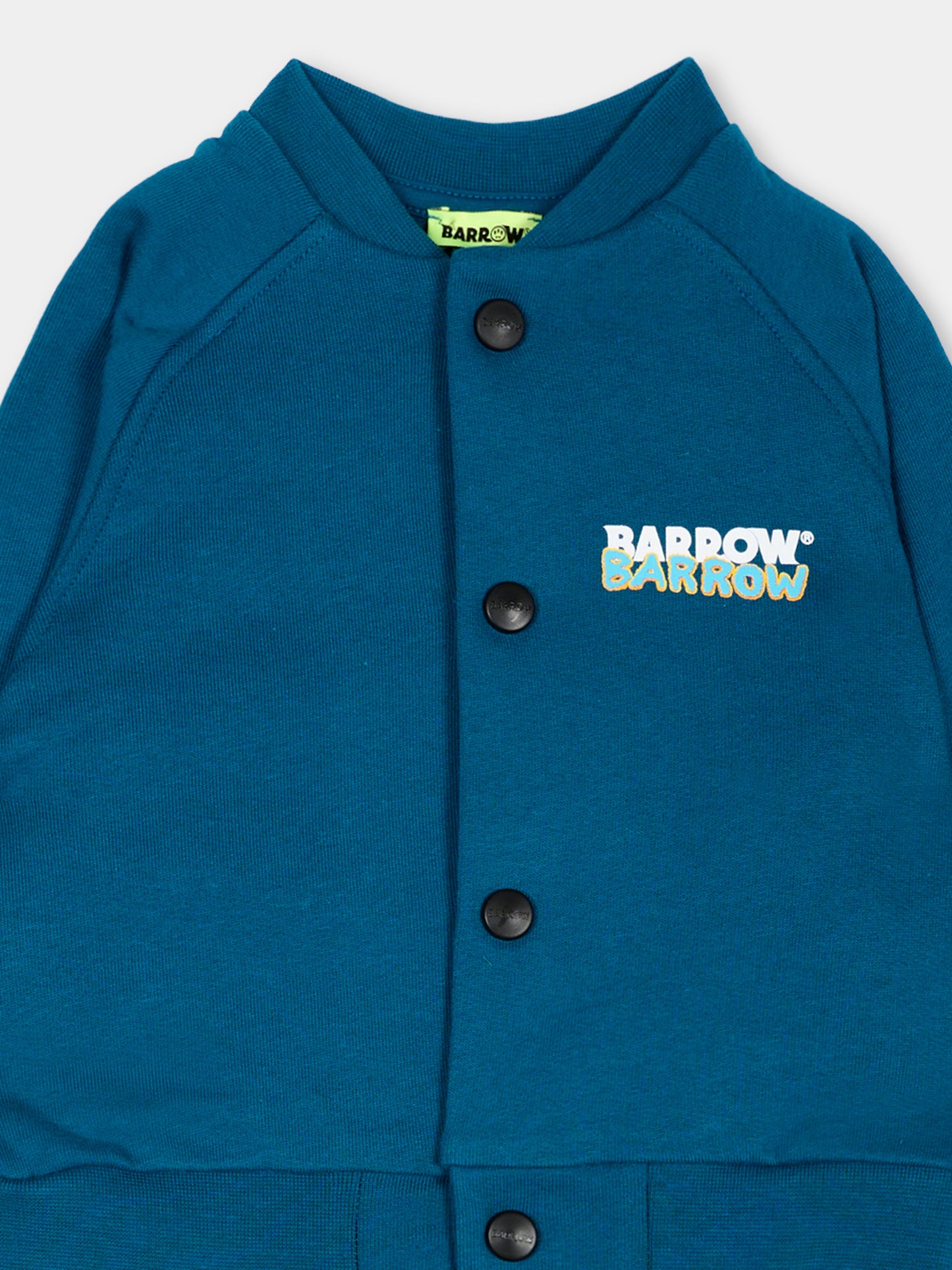 Completo sportivo azzurro per neonato con logo,Barrow,F6BKNBCF187 059