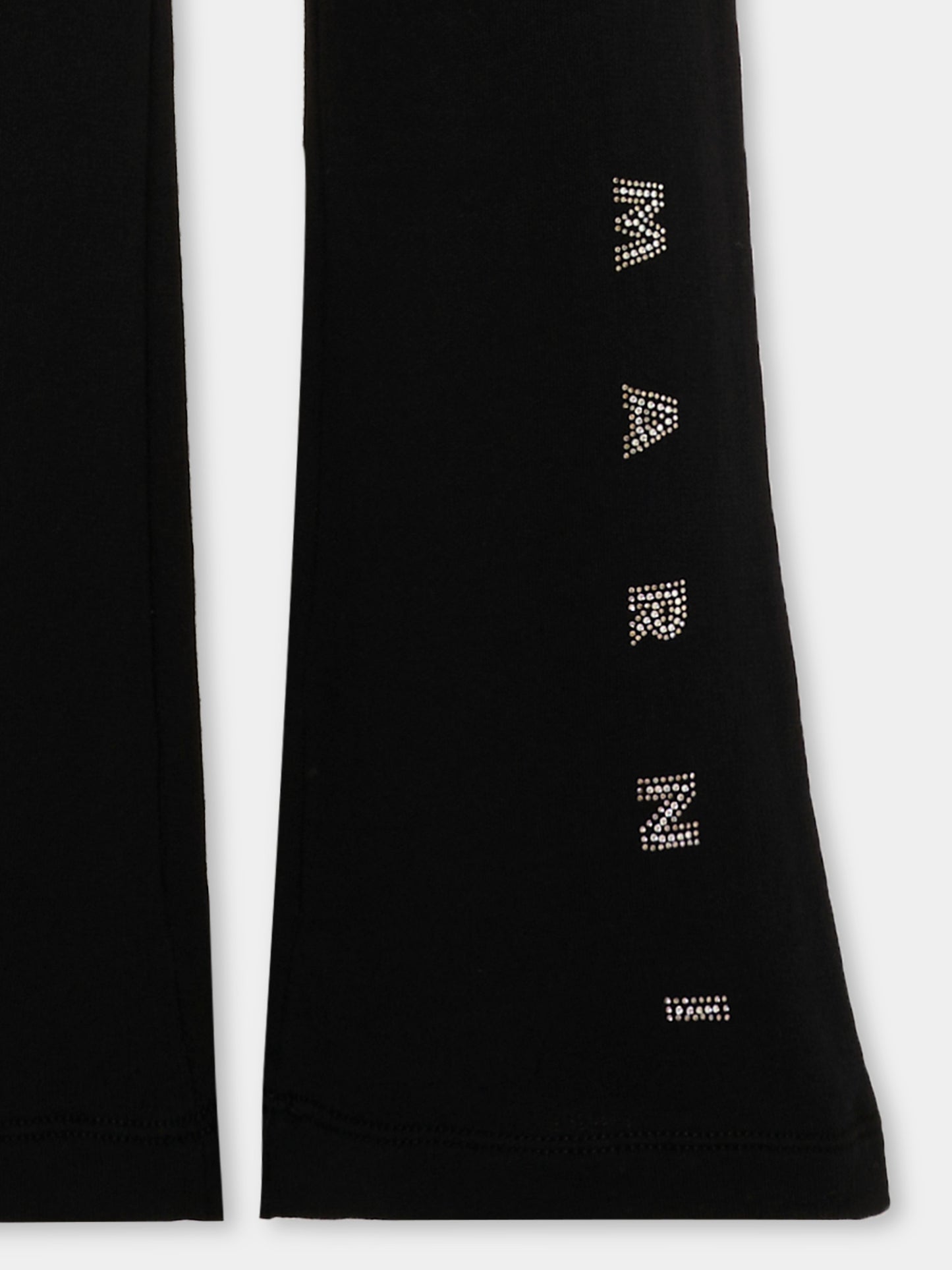 Pantaloni nero per bambina con logo,Marni Kids,M01911 M00SH 0M900