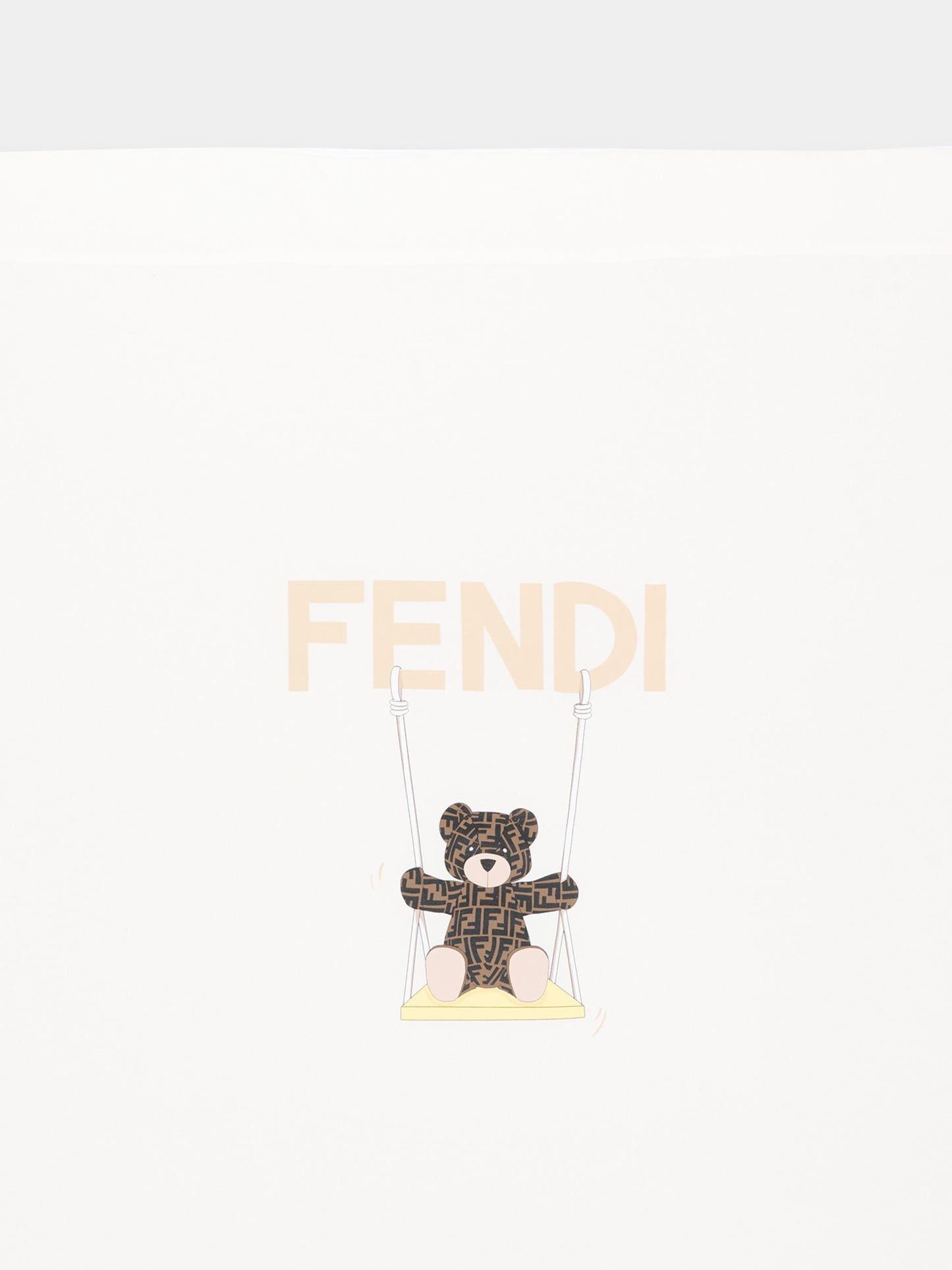 Coperta avorio Fendi Bear per neonati,Fendi Kids,BUJ339 ST8 F0TU9