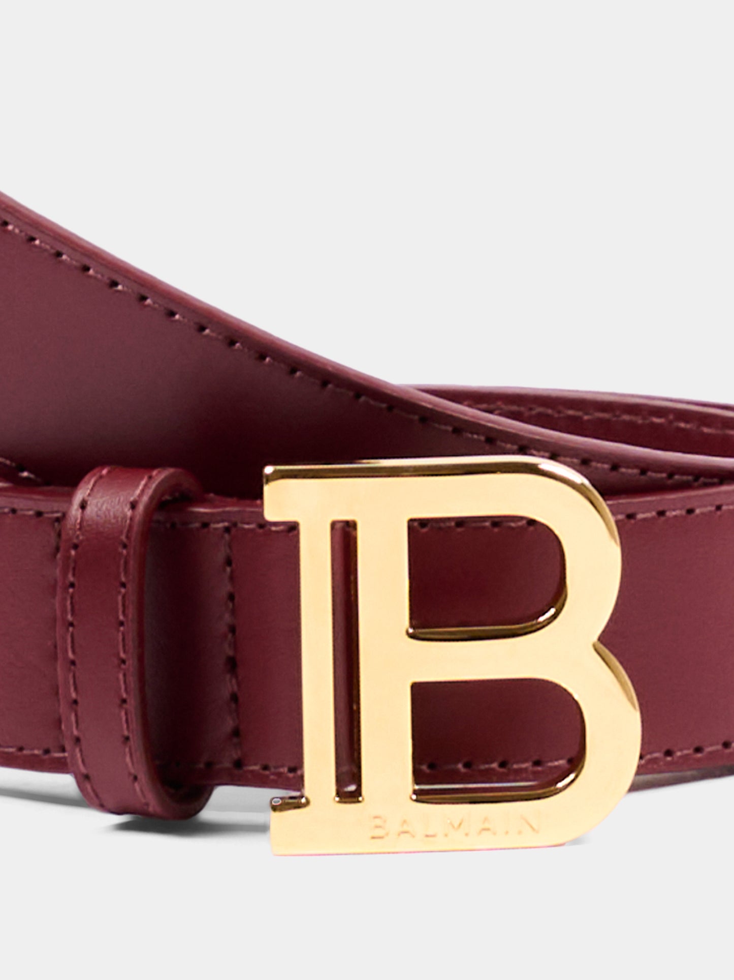 Cintura bordeaux per bambini con logo,Balmain Kids,BZ0I51 Z1371 530OR