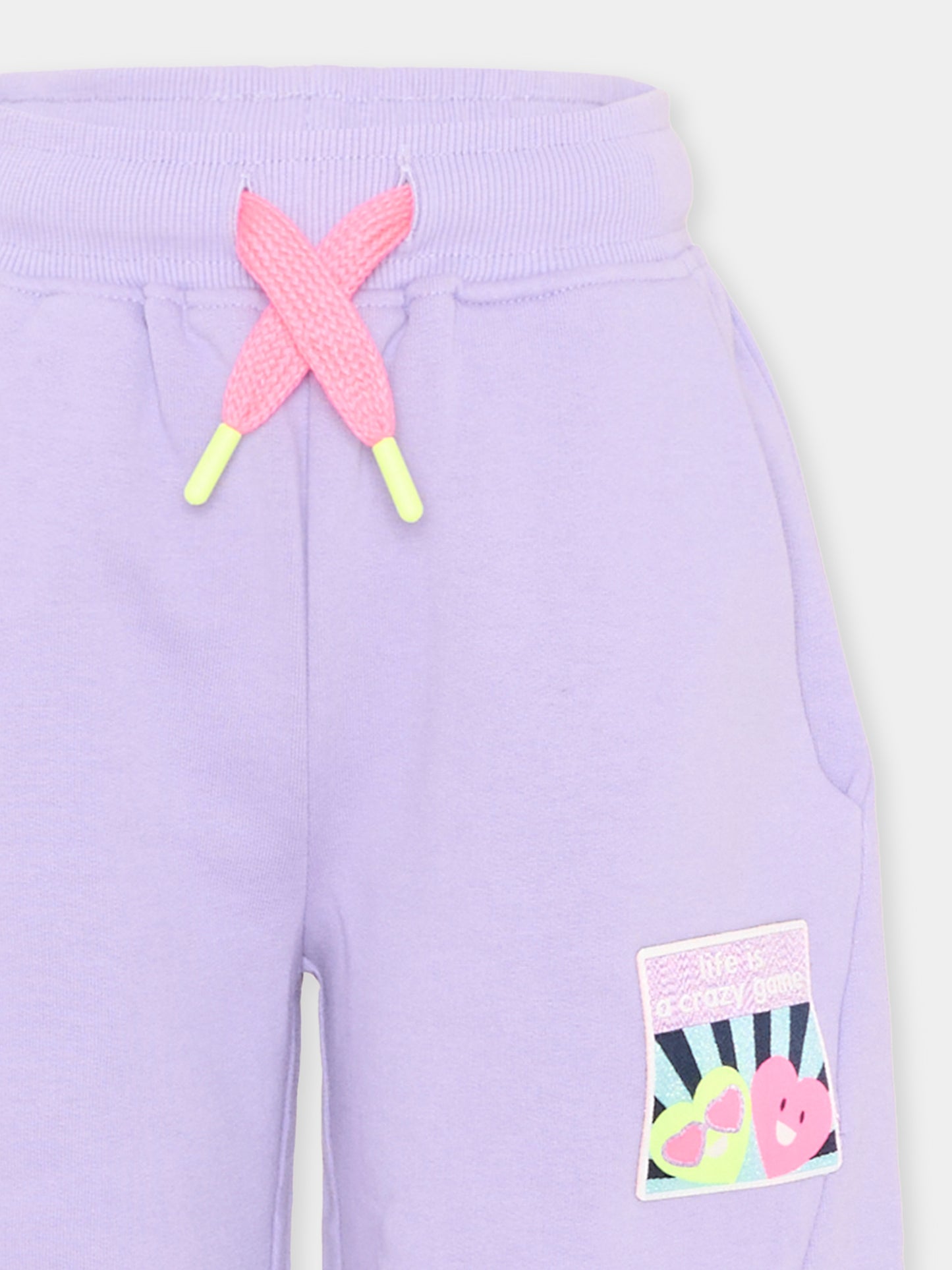 Pantalone lilla per bambina,Billieblush,U22424 90E