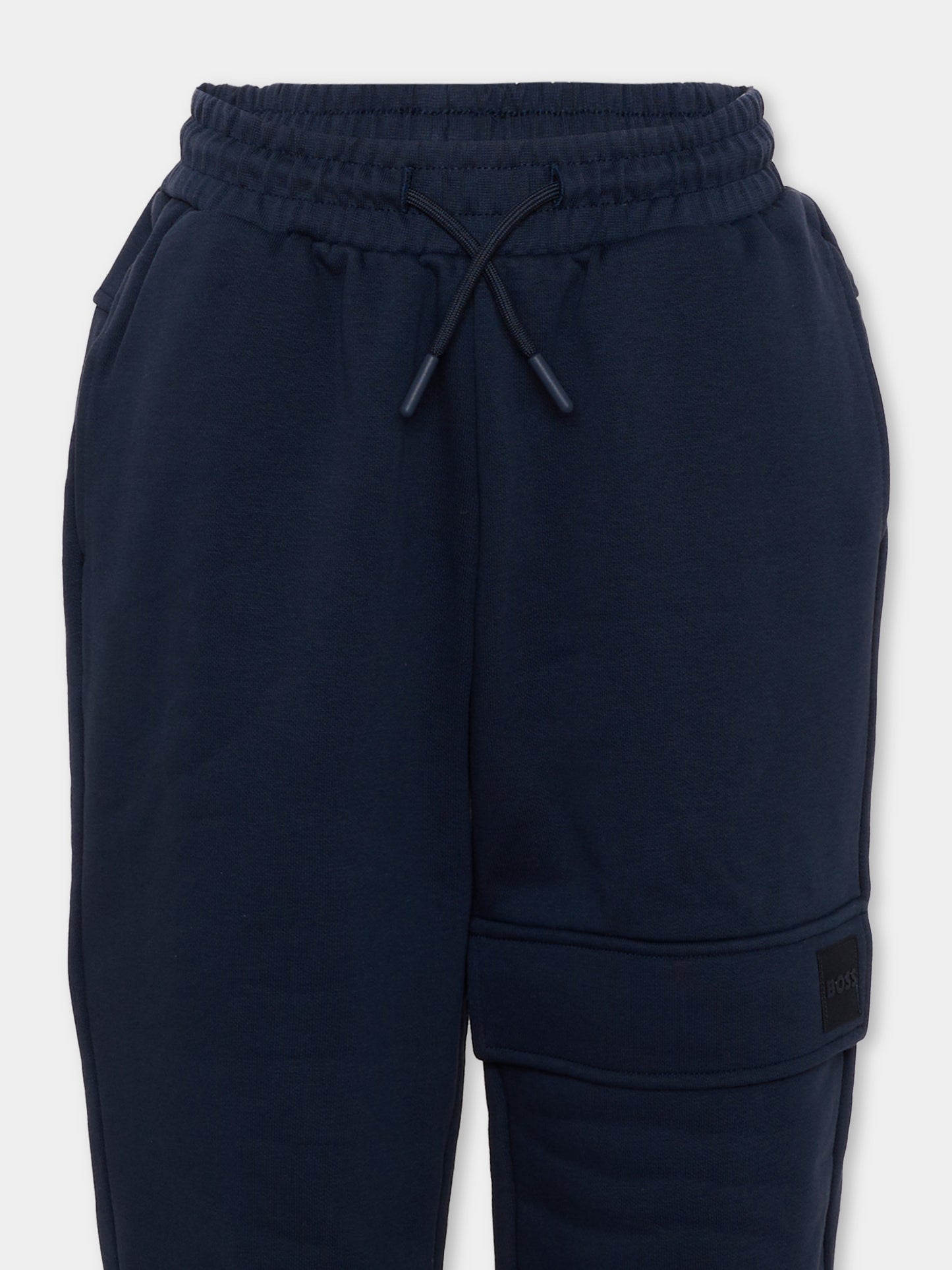 Pantalone blu per bambino con logo,Boss,J53352 849