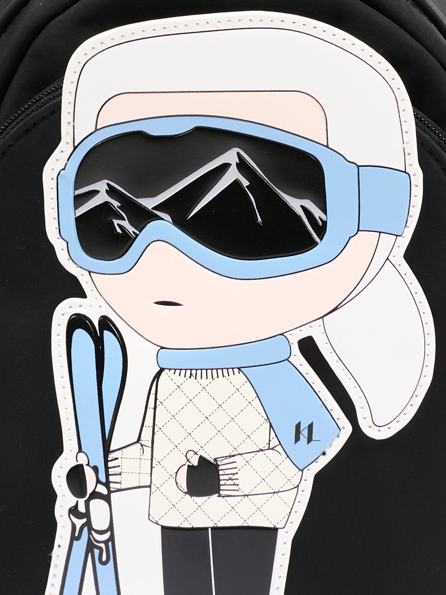 Zaino nero per neonato con Ikonik Karl,Karl Lagerfeld Kids,Z31422 09B