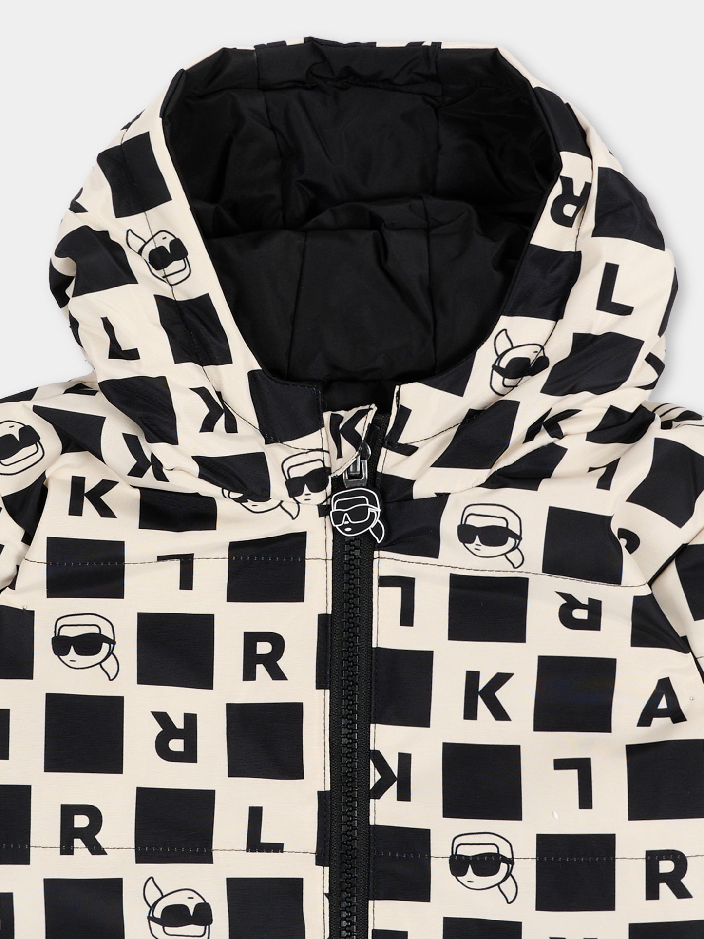 Piumino reversibile per neonato con logo,Karl Lagerfeld Kids,Z31480 211