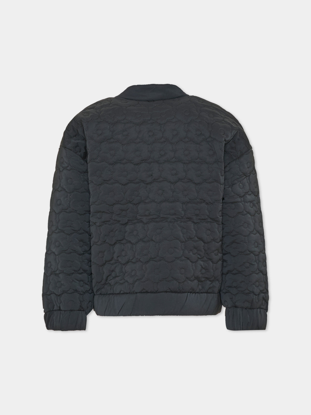 Bomber nero per bambina con logo,Kenzo Kids,K62001 09B