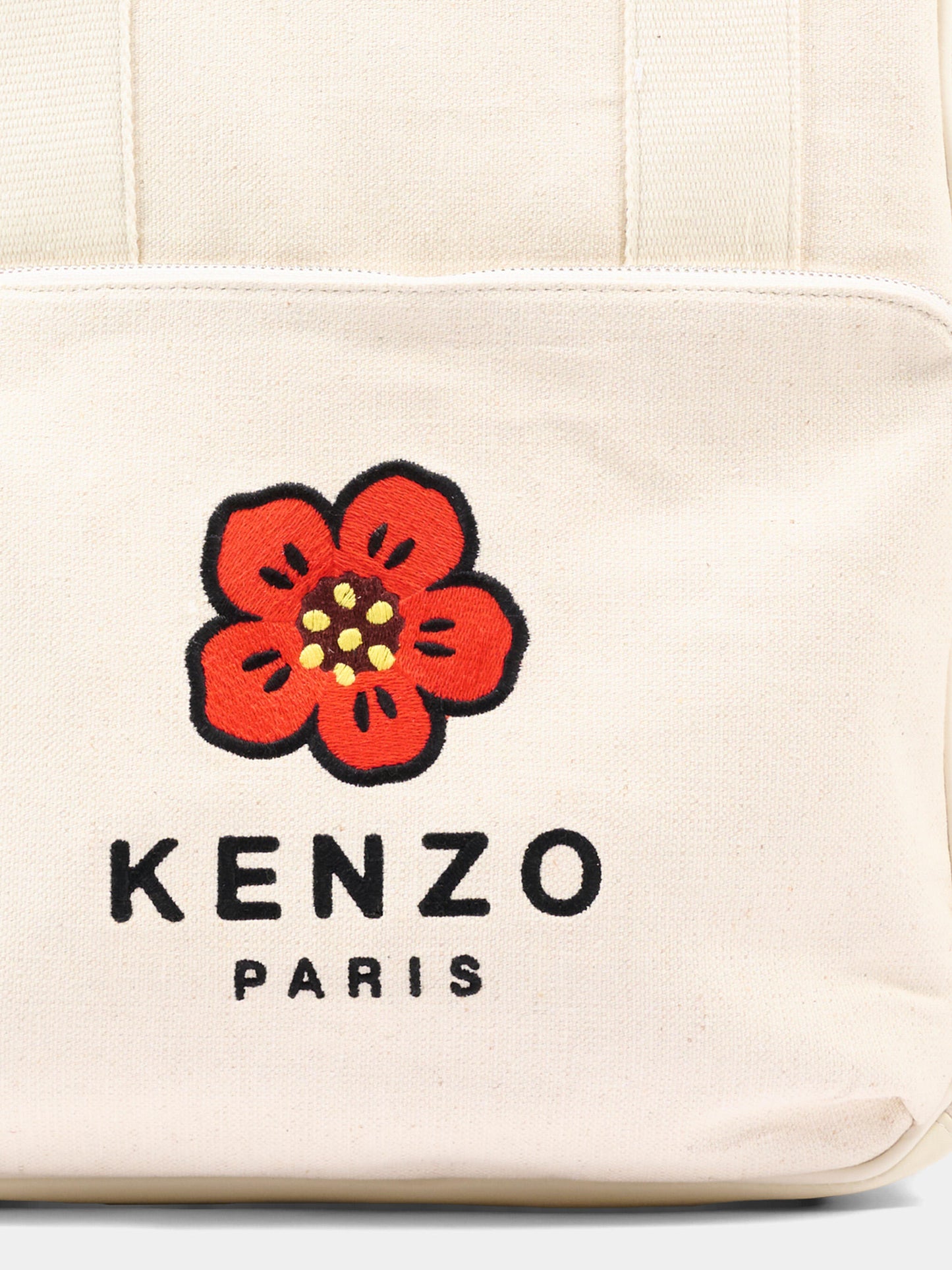 Borsa mamma beige per neonata con logo,Kenzo Kids,K62075 21G