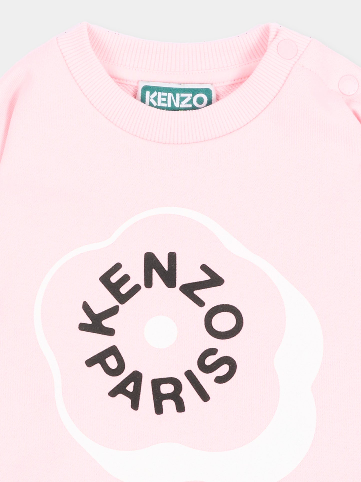 Vestito rosa per neonata con logo,Kenzo Kids,K62124 44F