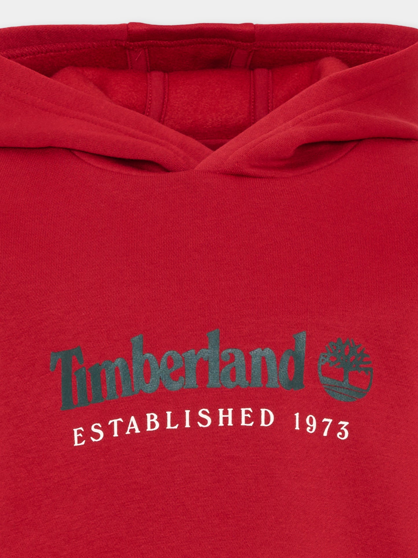 Felpa con cappuccio rossa con logo,Timberland,T60975 974