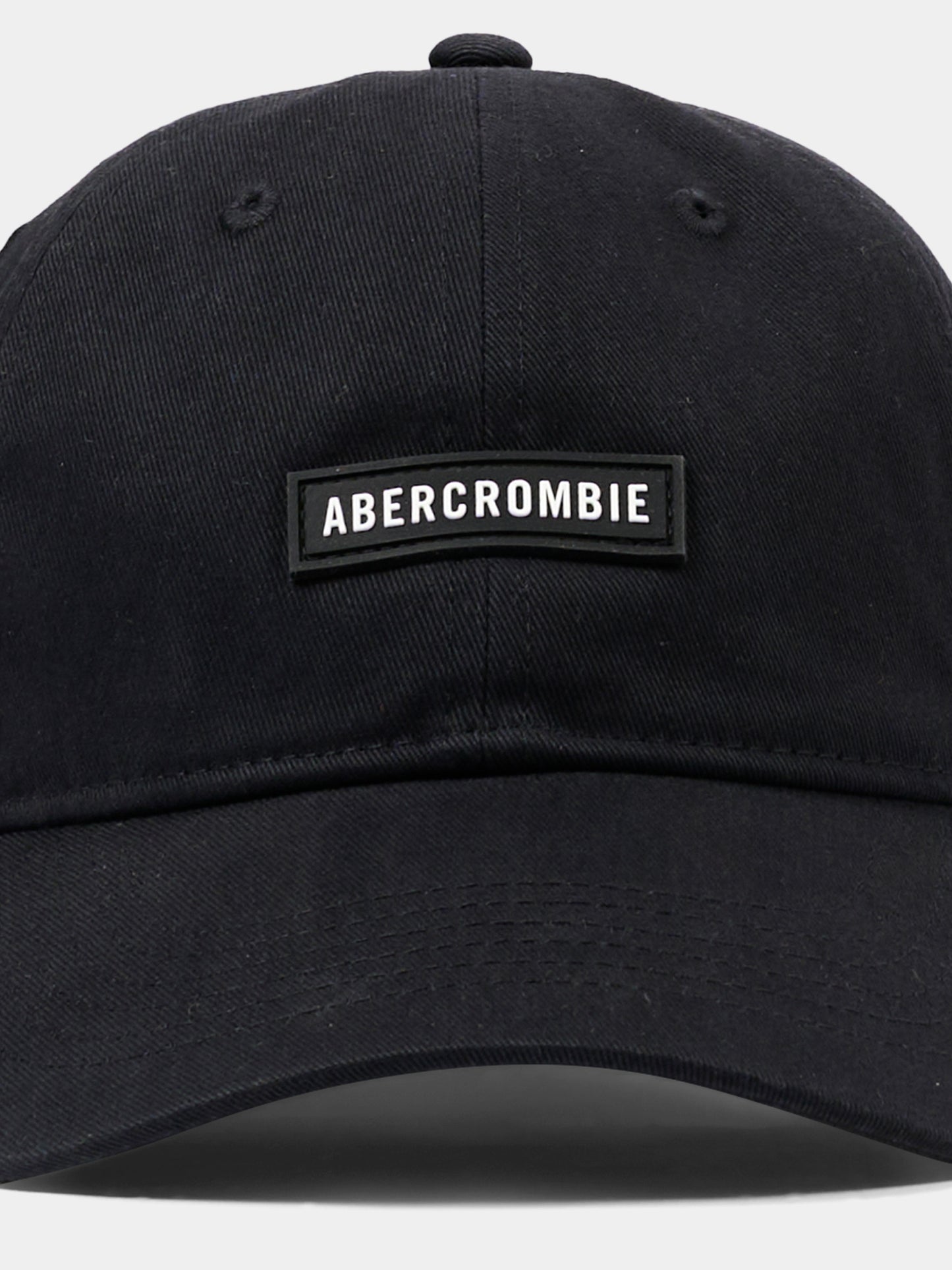Cappello con visiera nero per bambini con logo,Abercrombie & Fitch,9AW022 K94