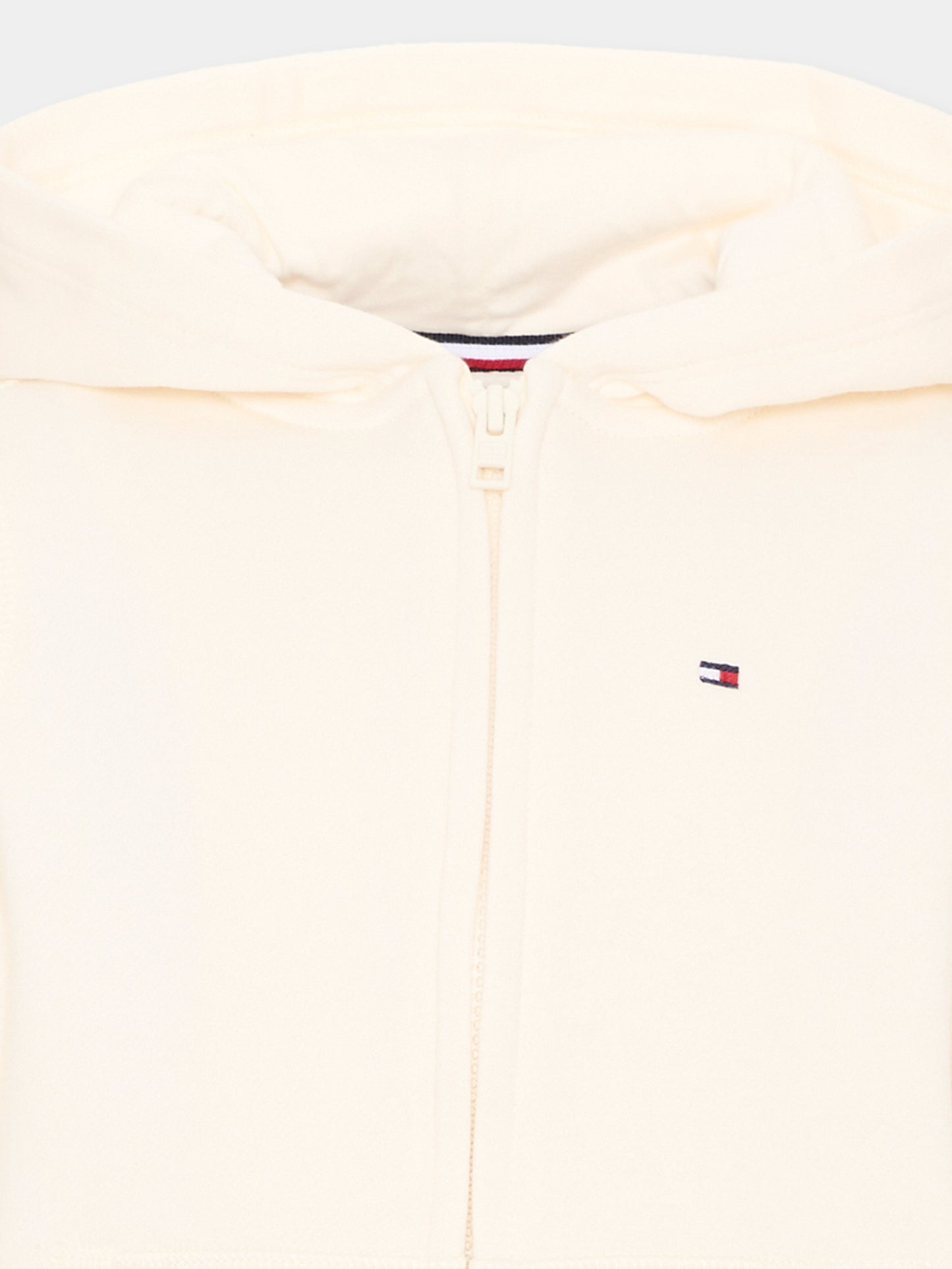 Felpa avorio per bambini con logo,Tommy Hilfiger Junior,KB0KB09894 YA8