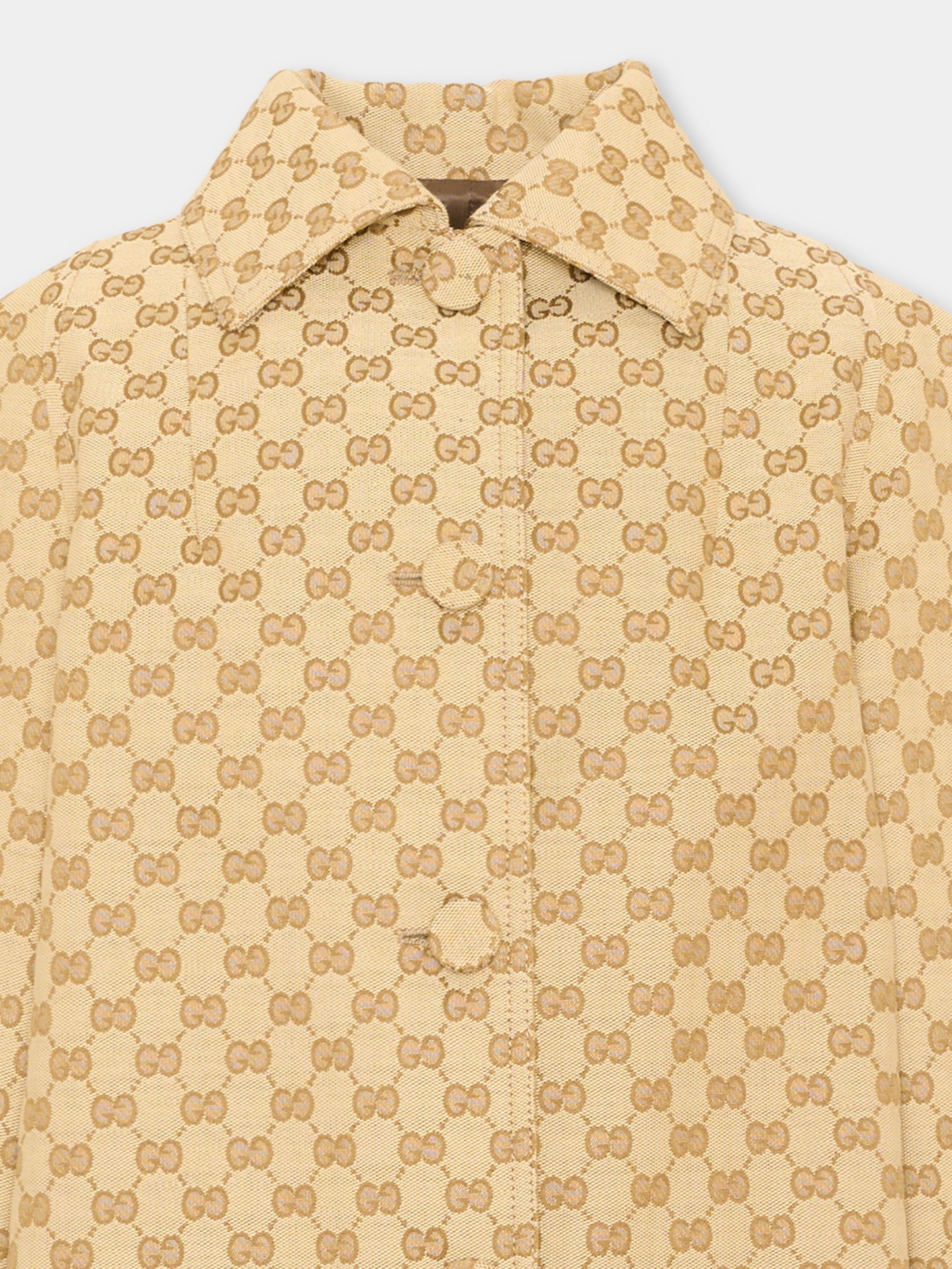 Cappotto beige per bambina GG