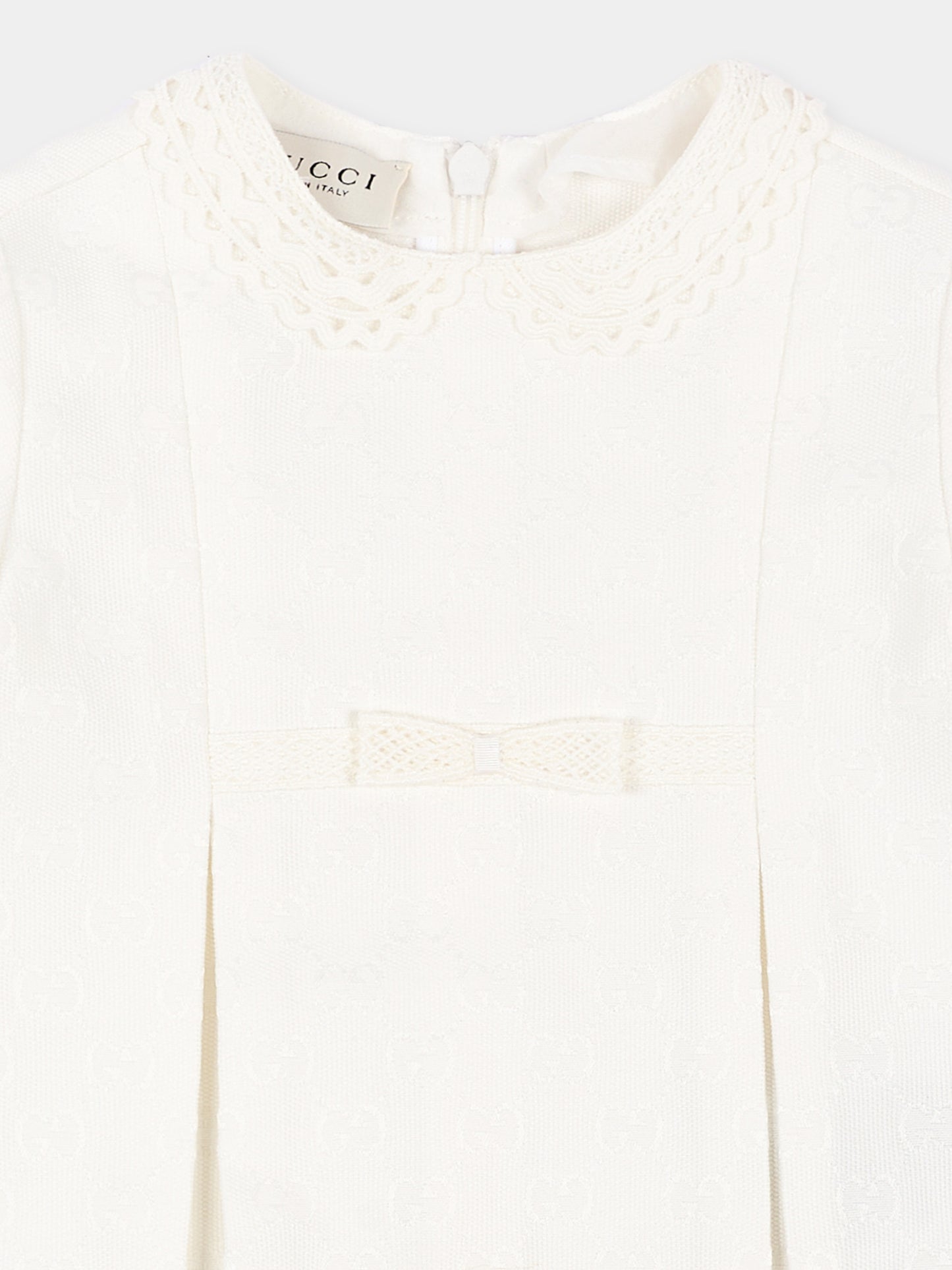 Abito elegante avorio per neonata GG