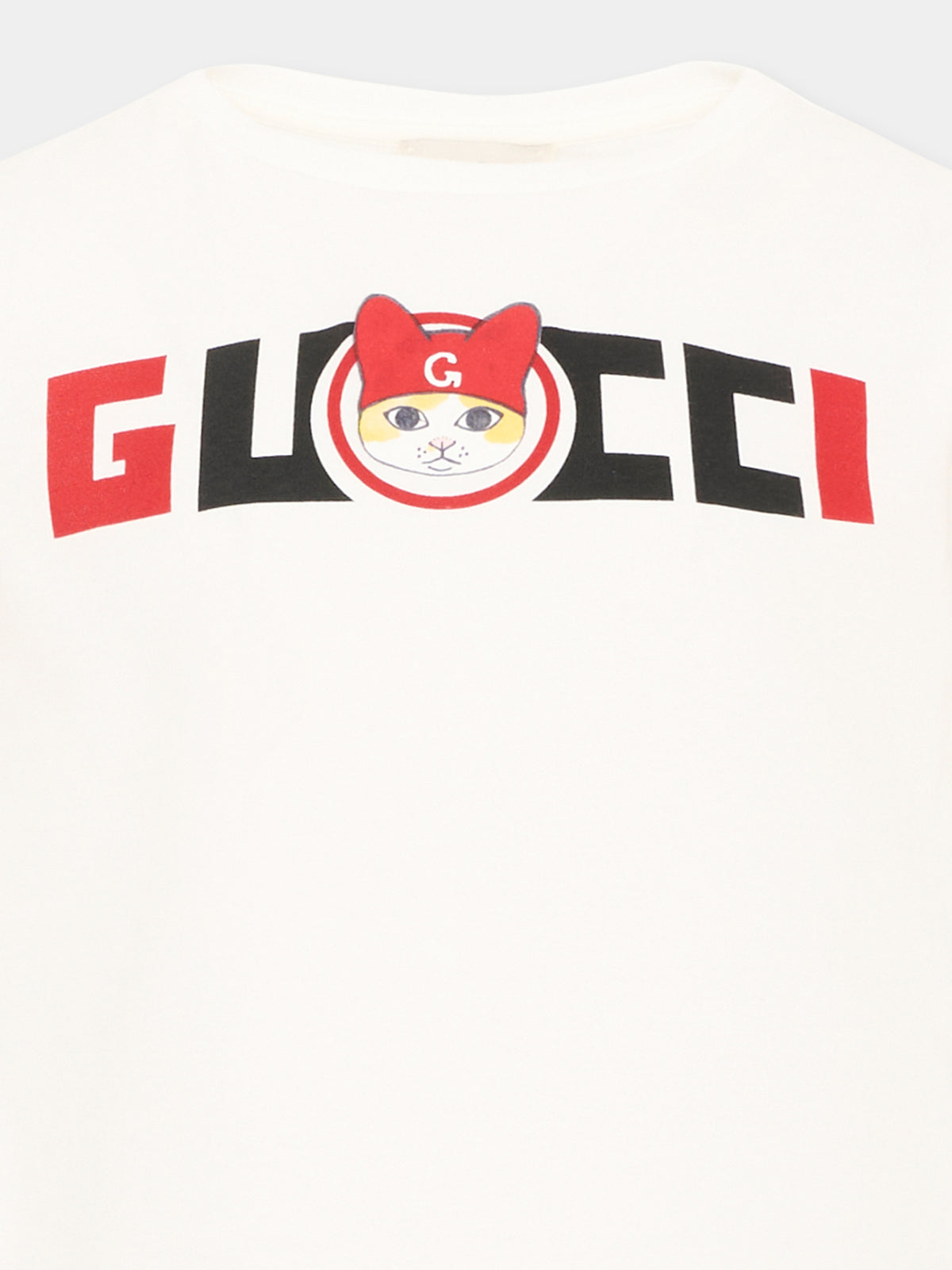 Ivory short sleeve T-shirt for boy logo