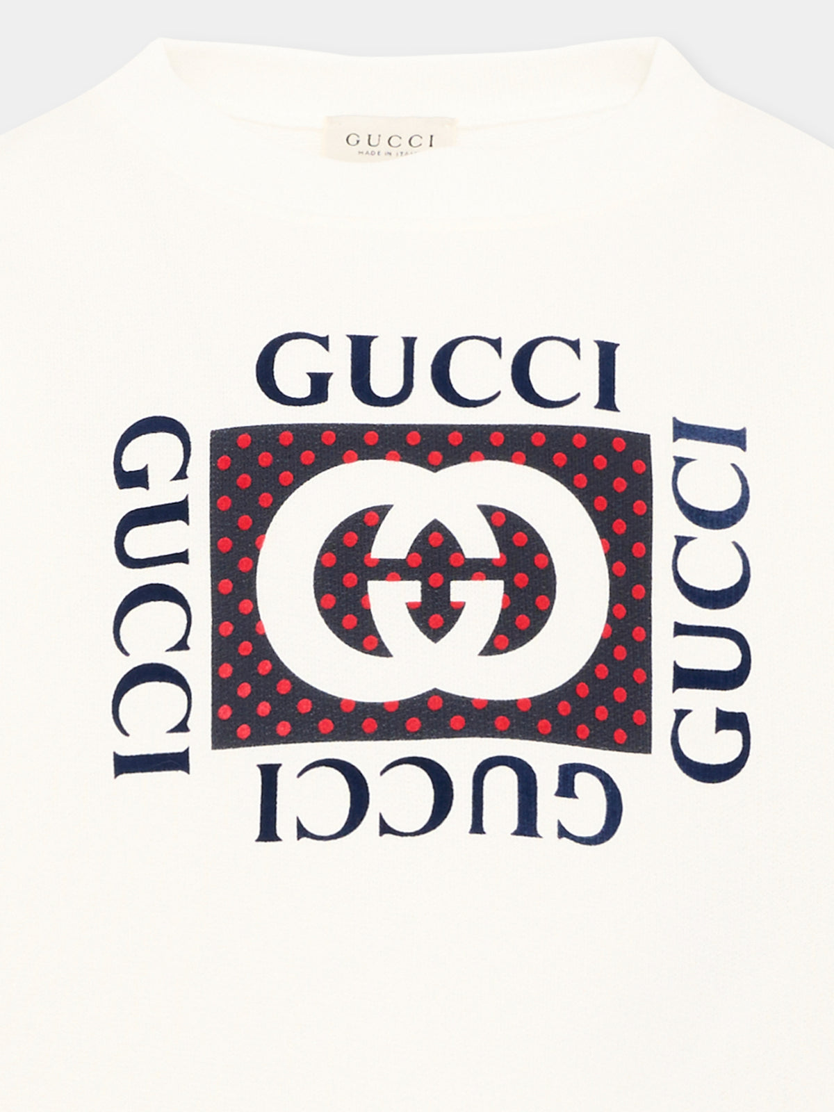 Ivory sweatshirt for Girl logo