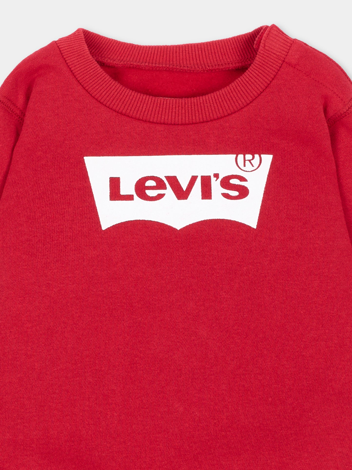 Felpa rossa per neonato con logo,Levi's Kids,6E9079 R1R
